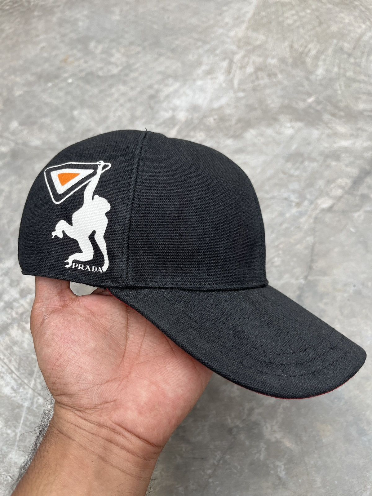 Prada 2018 Prada Monkey Waxed Baseball Cap Size ONE SIZE - 2 Thumbnail