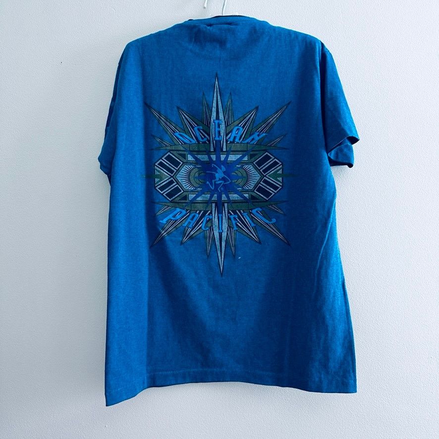 Ocean Pacific Vintage 90s Ocean Pacific blue graphic tee Size US M / EU 48-50 / 2 - 3 Thumbnail