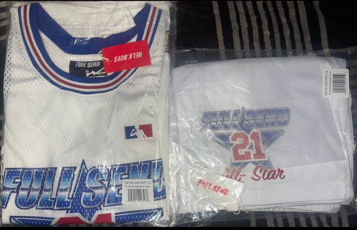 Full Send LAST DROP EVER Full Send All Star Basketball Set B&W SZ M Size US M / EU 48-50 / 2 - 7 Thumbnail