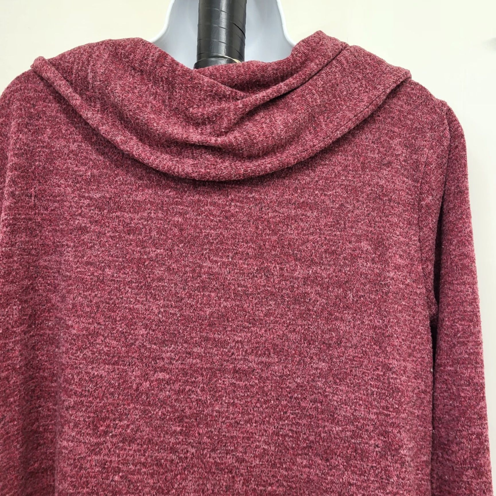 Vintage Ruby Rd Dress Women's XL Cranberry Red Buttery Soft Scoop Neck Tunic Top Size XL / US 12-14 / IT 48-50 - 6 Thumbnail