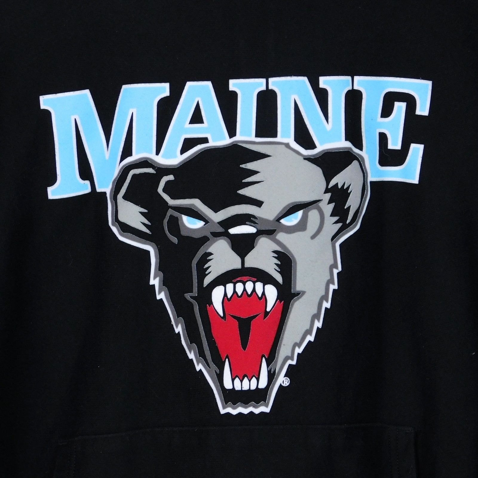 Champion Maine Black Bears Hoodie Size L Reverse Weave Puff Print Size US L / EU 52-54 / 3 - 4 Thumbnail