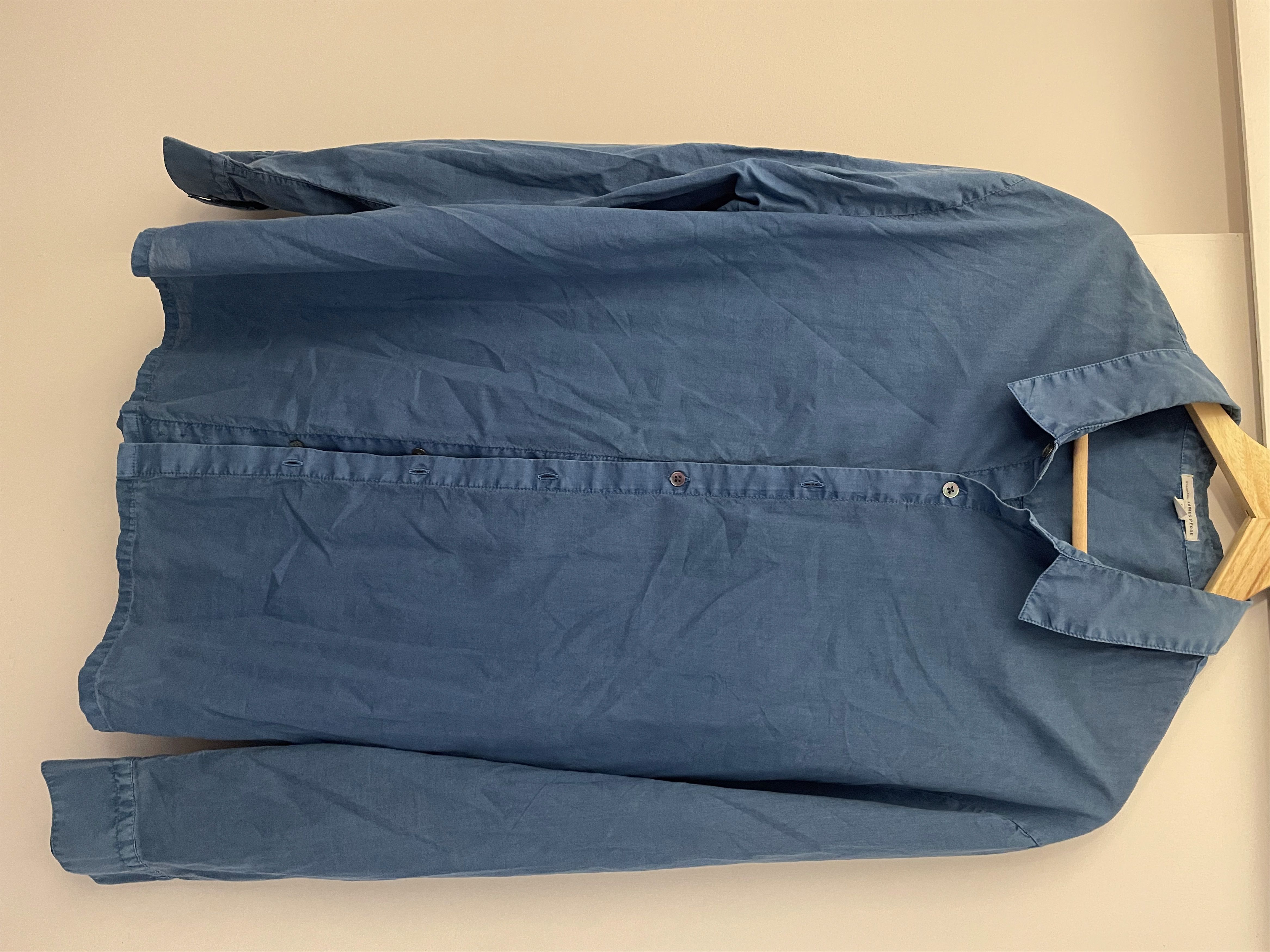 James Perse Lovely soft cotton blue shirt Size US XXL / EU 58 / 5 - 3 Thumbnail