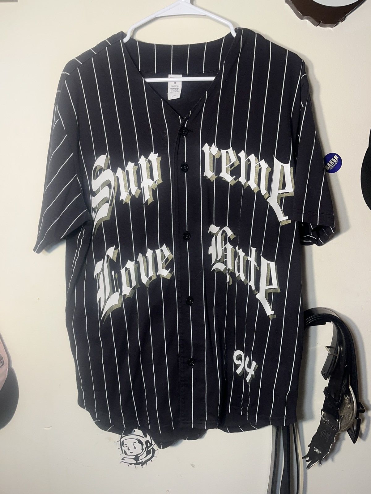 ウェア Supreme Chosen One Baseball Jersey black Supreme Supreme Chosen One Baseball Jersey Black size Medium | Grailed