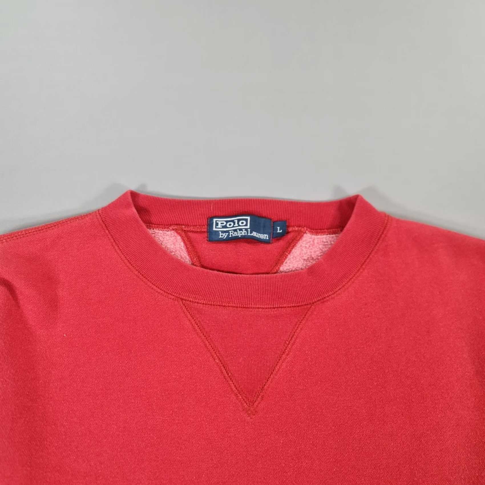Polo Ralph Lauren Polo Ralph Lauren Sweatshirt Mens Large Red Fleece Crew Sweater Pullover Size US L / EU 52-54 / 3 - 2 Thumbnail
