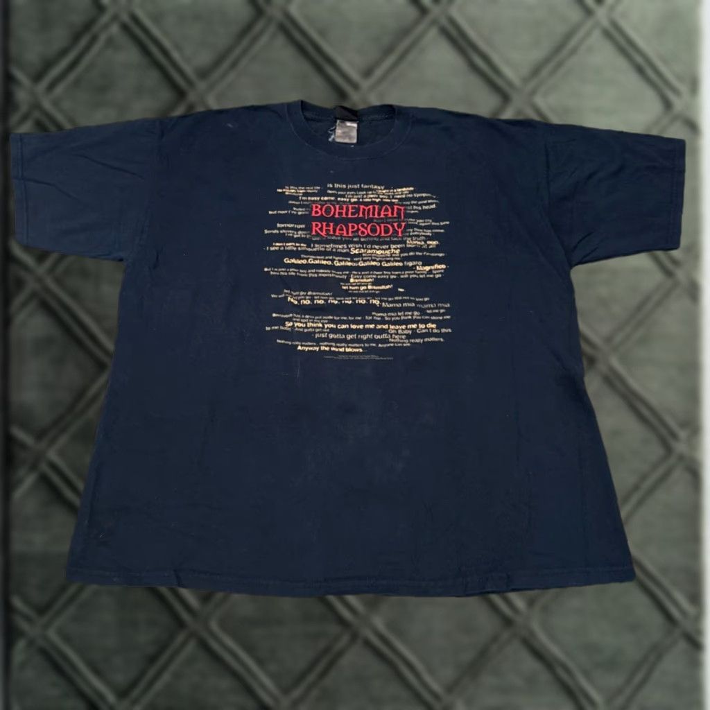 Vintage VINTAGE Bohemian Rhapsody Queen Freddie Mercury VTG 90s Band Music T-Shirt 2XL Black Men (Adult) Shirt Size US XXL / EU 58 / 5 - 1 Thumbnail
