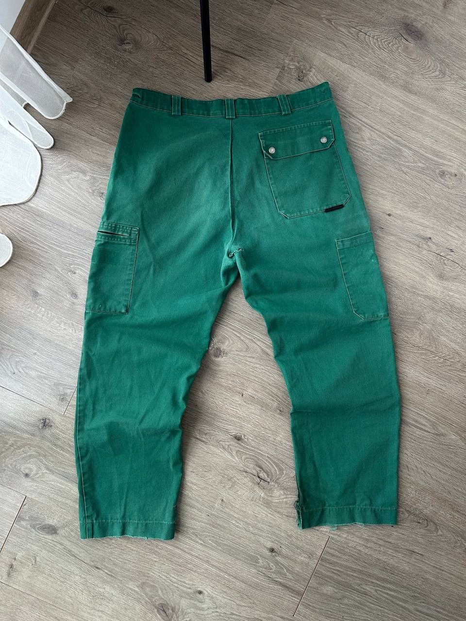 Japanese Brand × Vintage Vintage Japanese Workwear Green Faded Distressed Pants Size US 32 / EU 48 - 12 Thumbnail