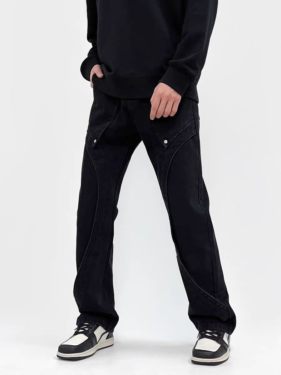 Japanese Brand × Jean High Street Black Studded Casual Jeans Size US 32 / EU 48 - 3 Thumbnail