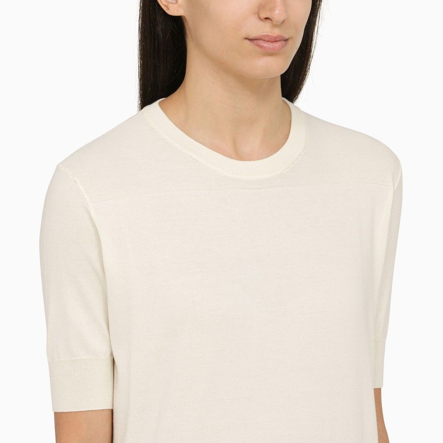 Jil Sander o1d2blof0824 Cotton Jersey in White Size S / US 4 / IT 40 - 4 Thumbnail