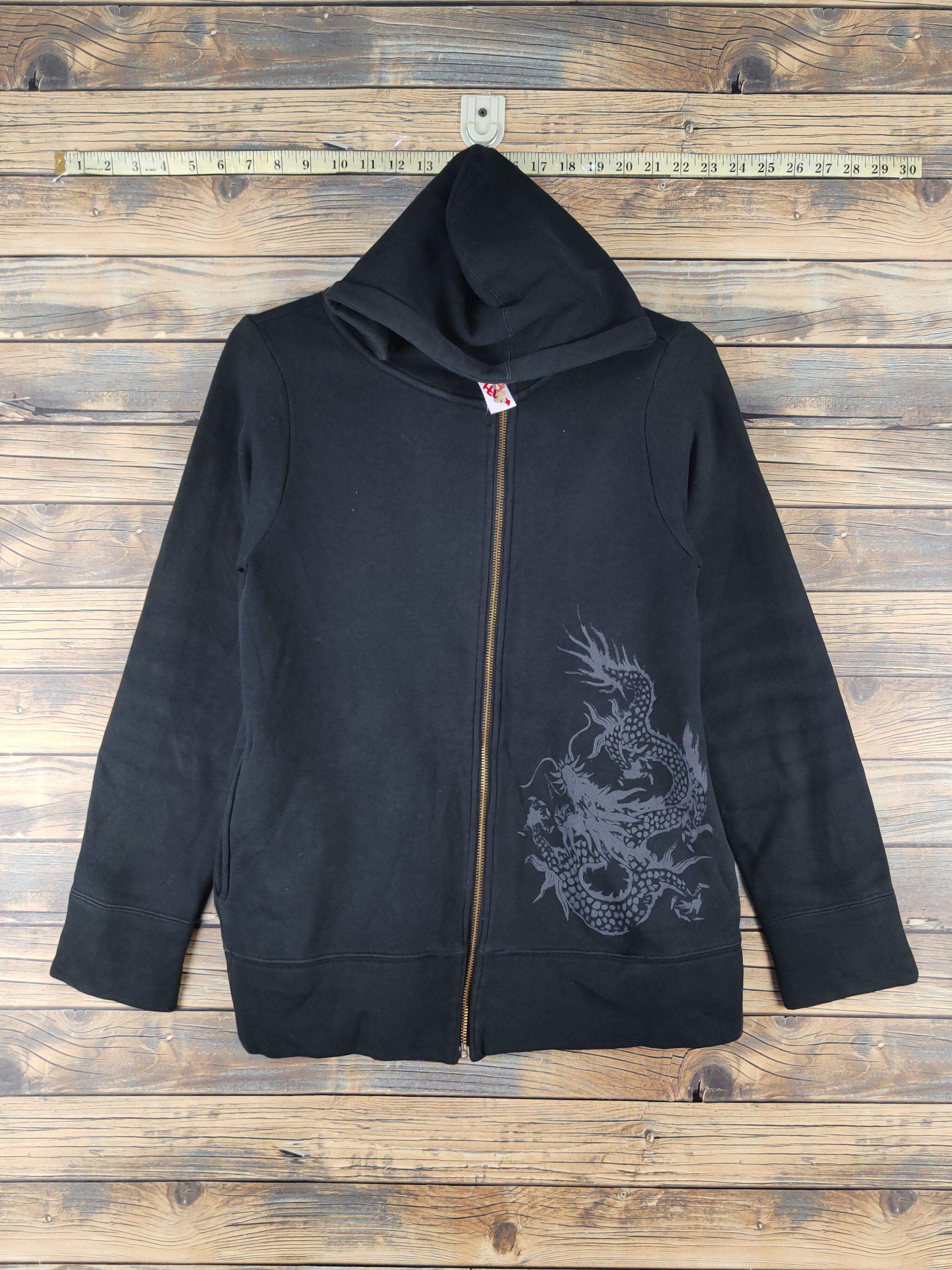 Japanese Brand Umi Black Dragon japan Hoodie Sweaters #W1371 Size US S / EU 44-46 / 1 - 1 Thumbnail