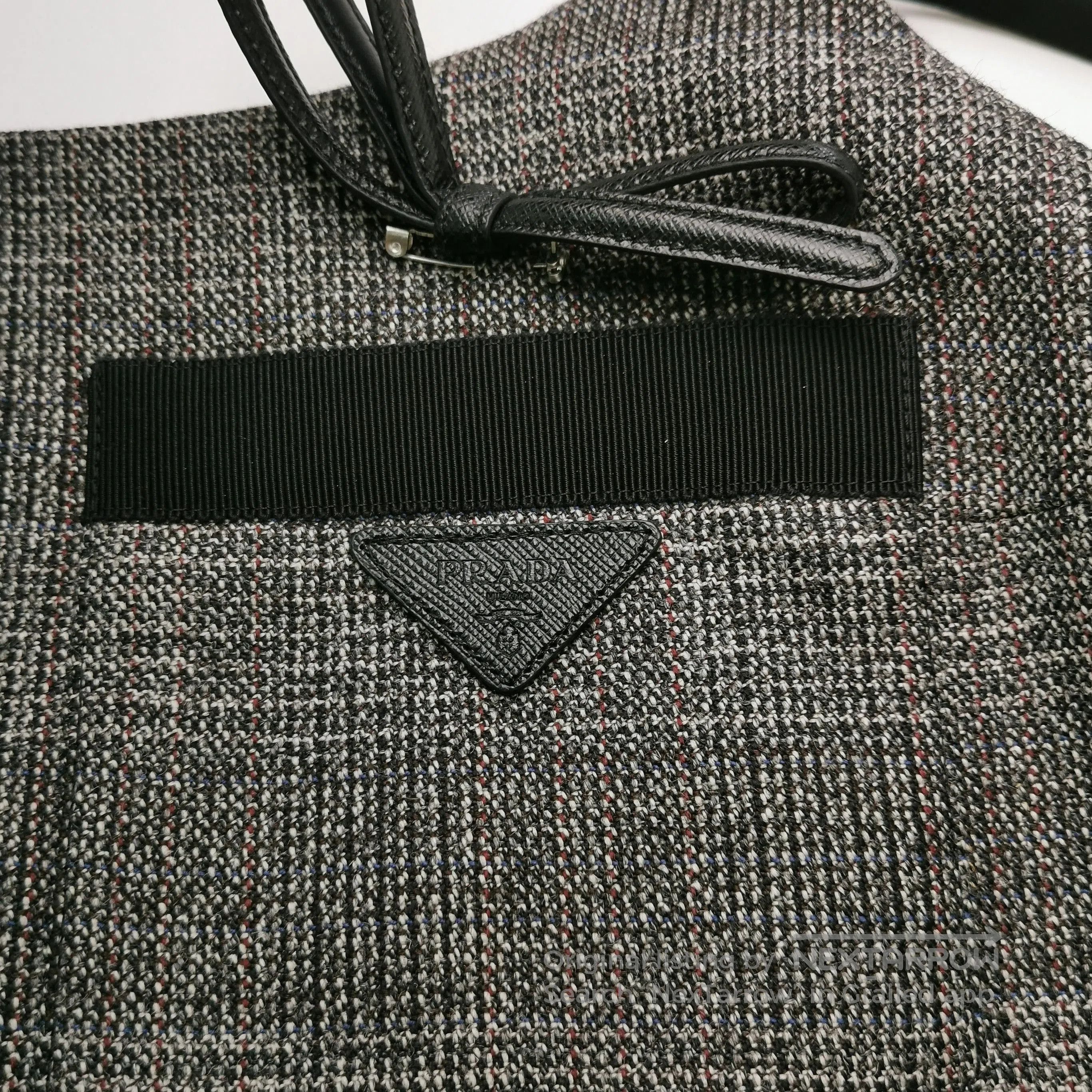 Prada Prada Wool Plaid Triangle Logo Strap Dress . Size M / US 6-8 / IT 42-44 - 2 Thumbnail