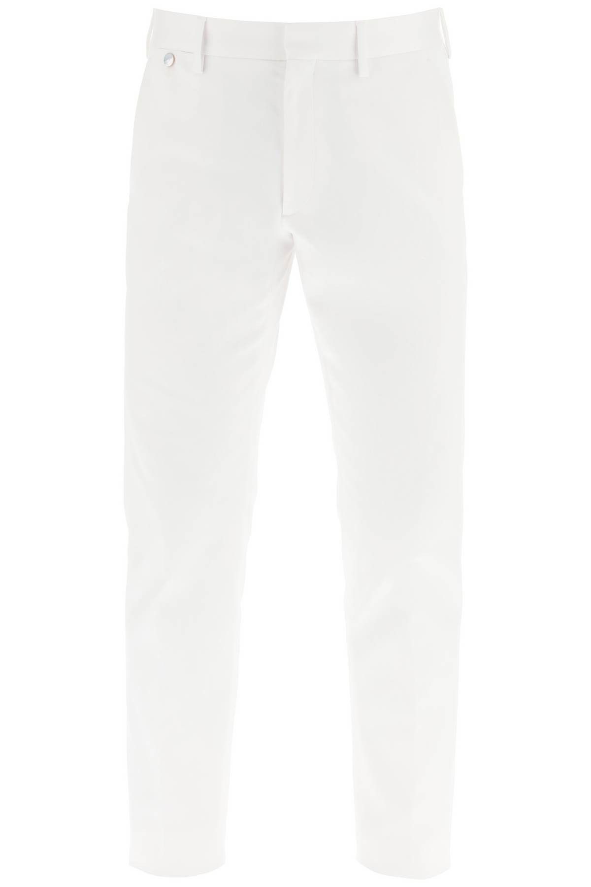 image of Agnona Cotton Chino Pants in Bianco, Men's (Size 32)
