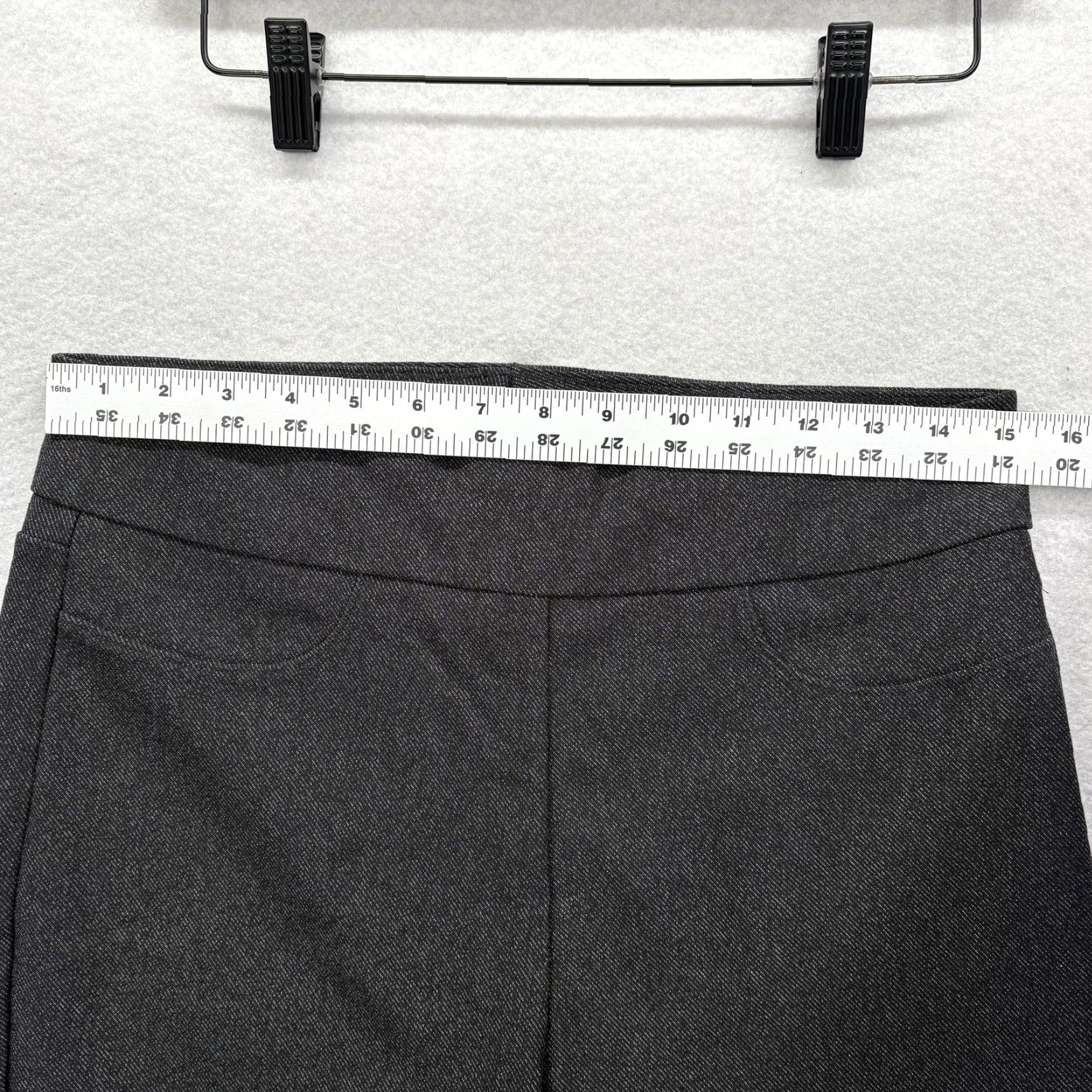 Vintage Honeylove Pants Womens Large Gray Hidden Smoothing Stretch Pull-On Slim Ankle Ponte Size 36" / US 14 / IT 50 - 7 Thumbnail