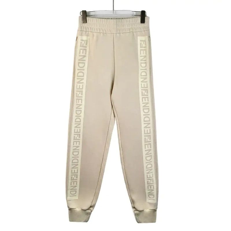 Fendi Fendi Beige Cotton Women's Casual Pants 0089 Size 23" - 1 Thumbnail