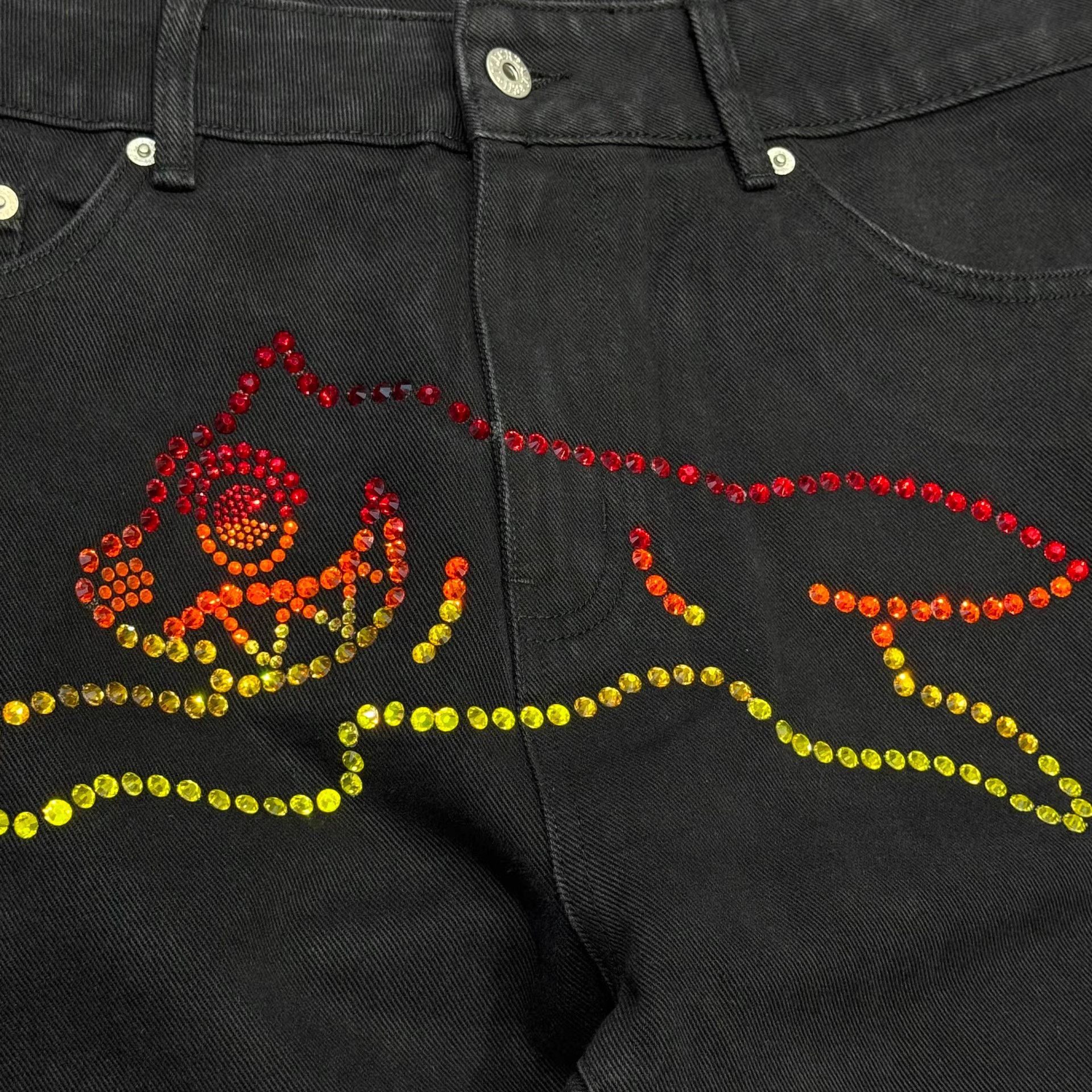 Billionaire Boys Club BBC Diamond Flying Dog Jeans。 Q5 Size US 34 / EU 50 - 7 Thumbnail