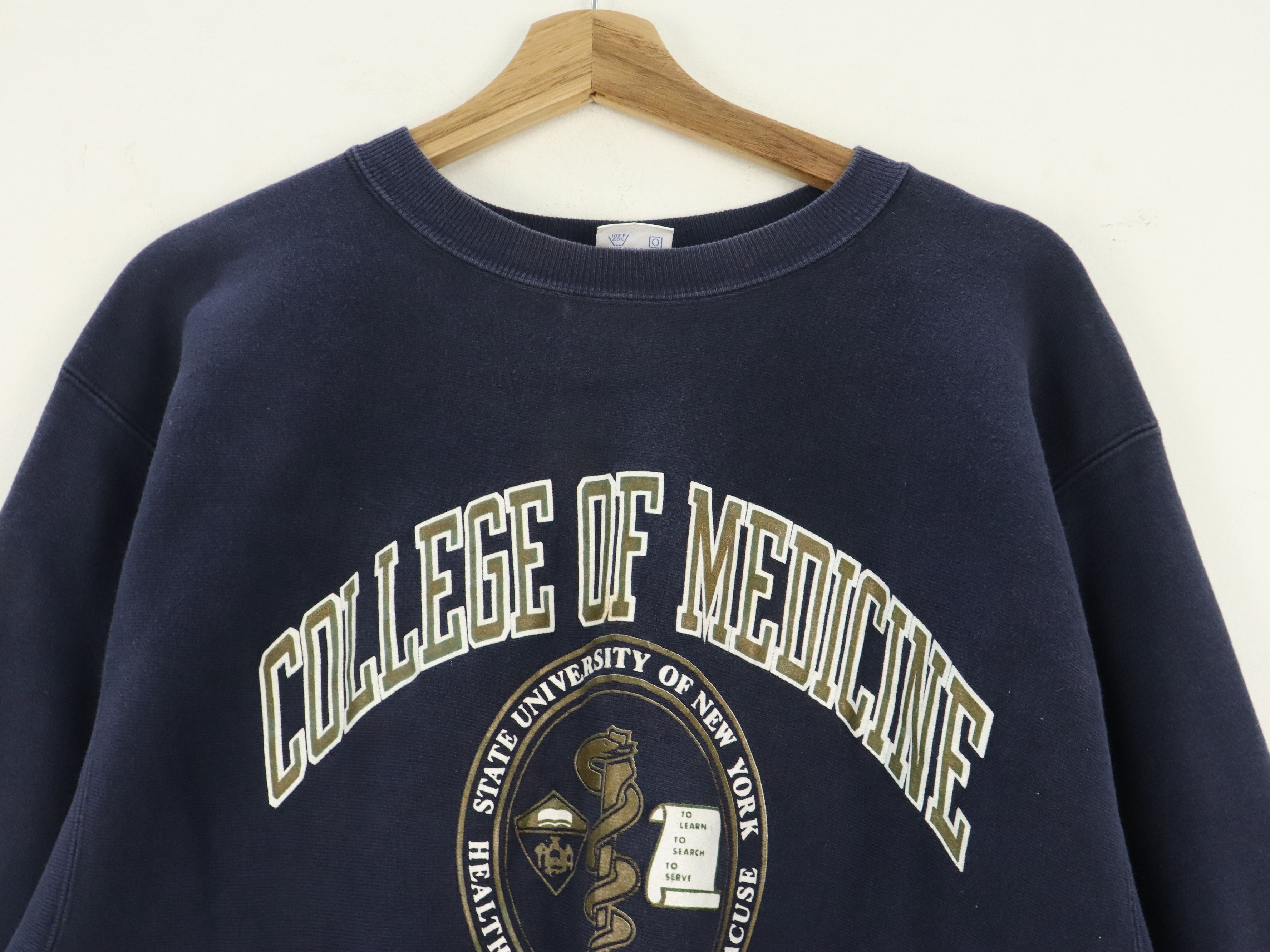 Champion × Vintage Vintage 90's Champion Reverse Weave Sweatshirt MADE IN USA Size US XL / EU 56 / 4 - 4 Thumbnail