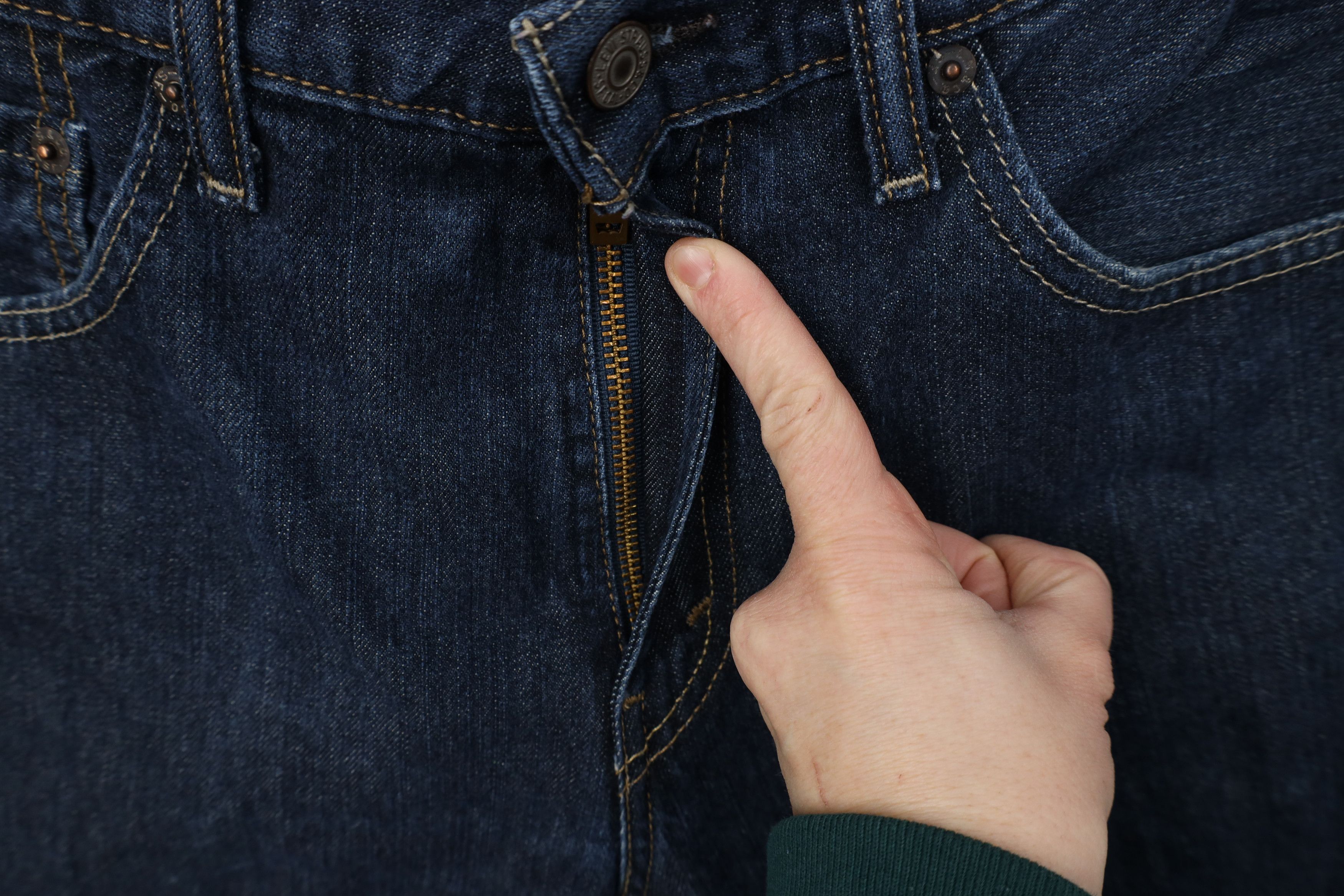 Levi's Vintage Y2K Levis 527 Slim Boot Cut Flared Denim Jeans Blue Size US 34 / EU 50 - 6 Thumbnail