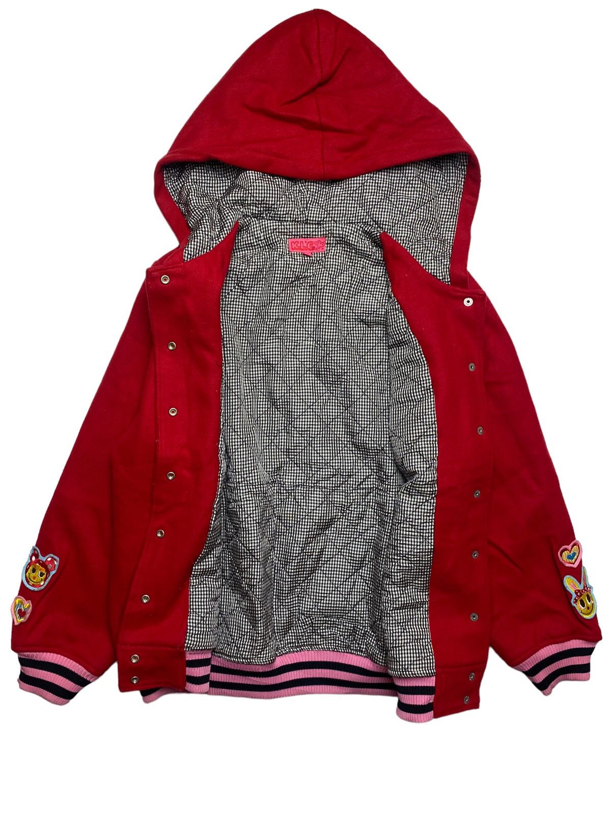 Angel Blue 2000s K.L.C - Mini Patch Wool Hoodie Jacket Size US M / EU 48-50 / 2 - 3 Thumbnail