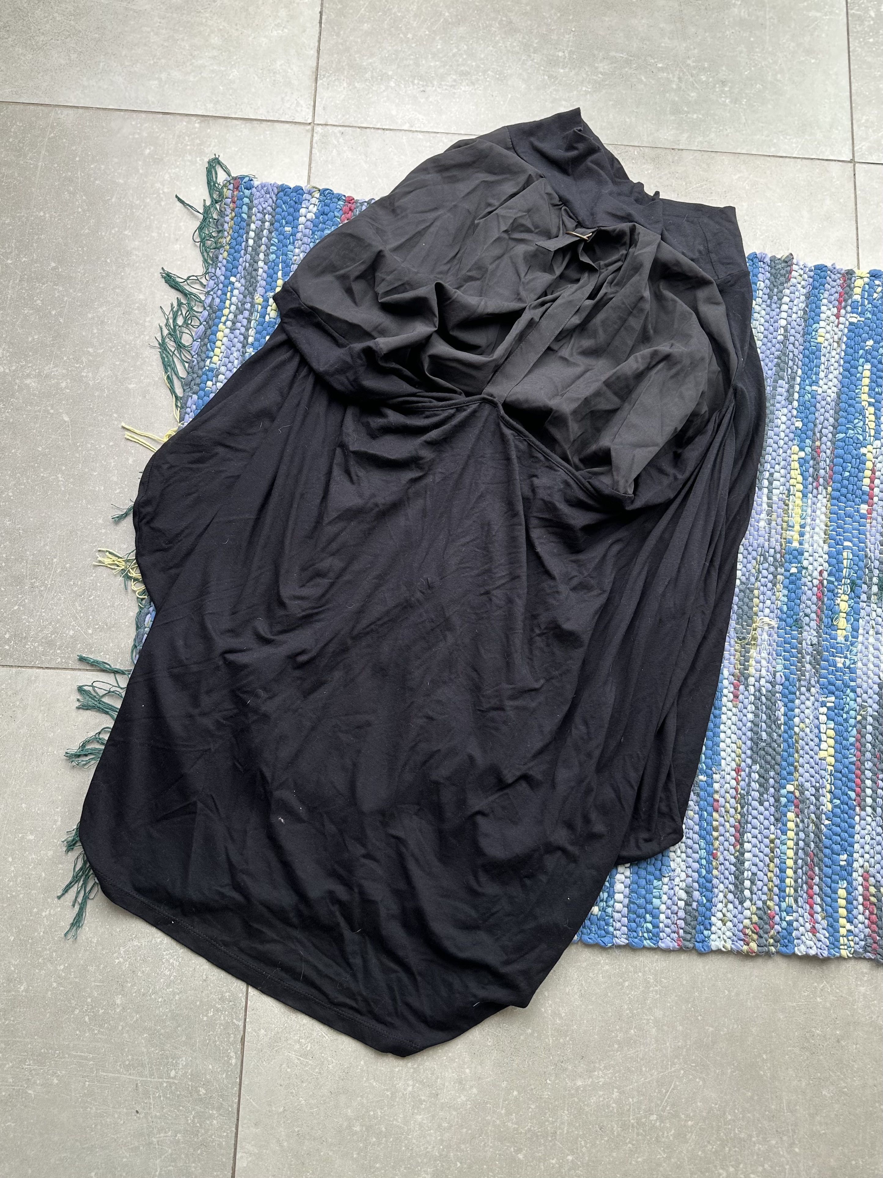image of Avant Garde x Vintage Maxi Skirt With Bondage in Black, Women's (Size 26)
