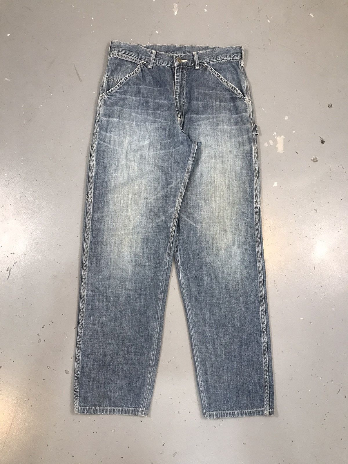 Carhartt × Vintage Vintage Carhartt B73 DST carpenter denim Size US 30 / EU 46 - 1 Thumbnail