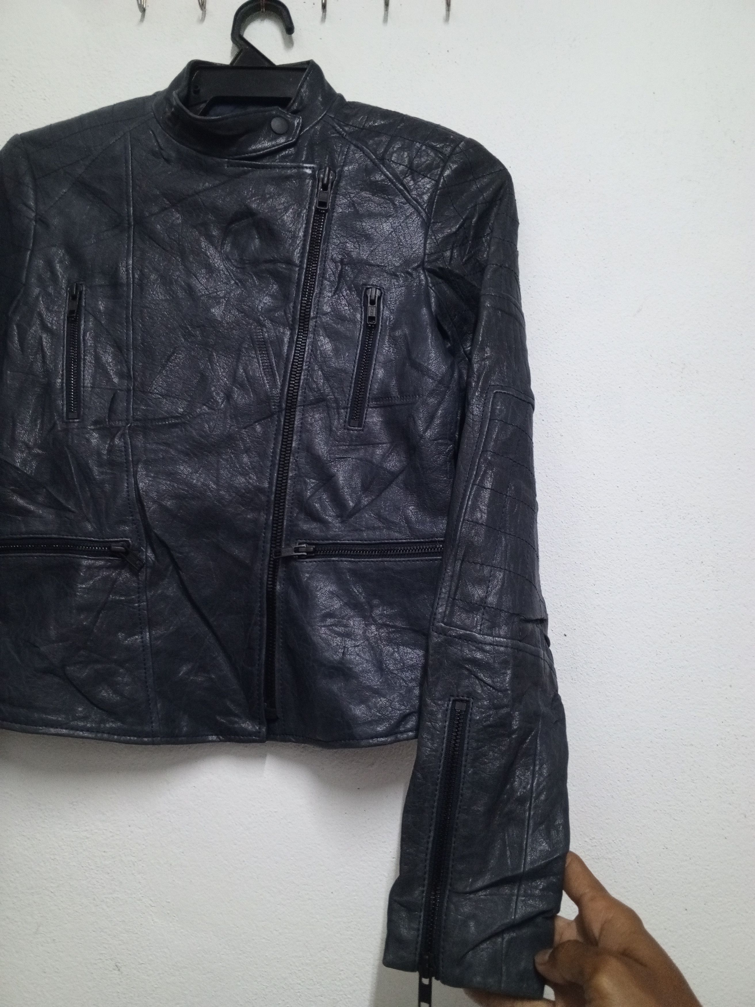 Theory 2012 Theory jacket leather Rider sheep rare Size XS / US 0-2 / IT 36-38 - 3 Thumbnail