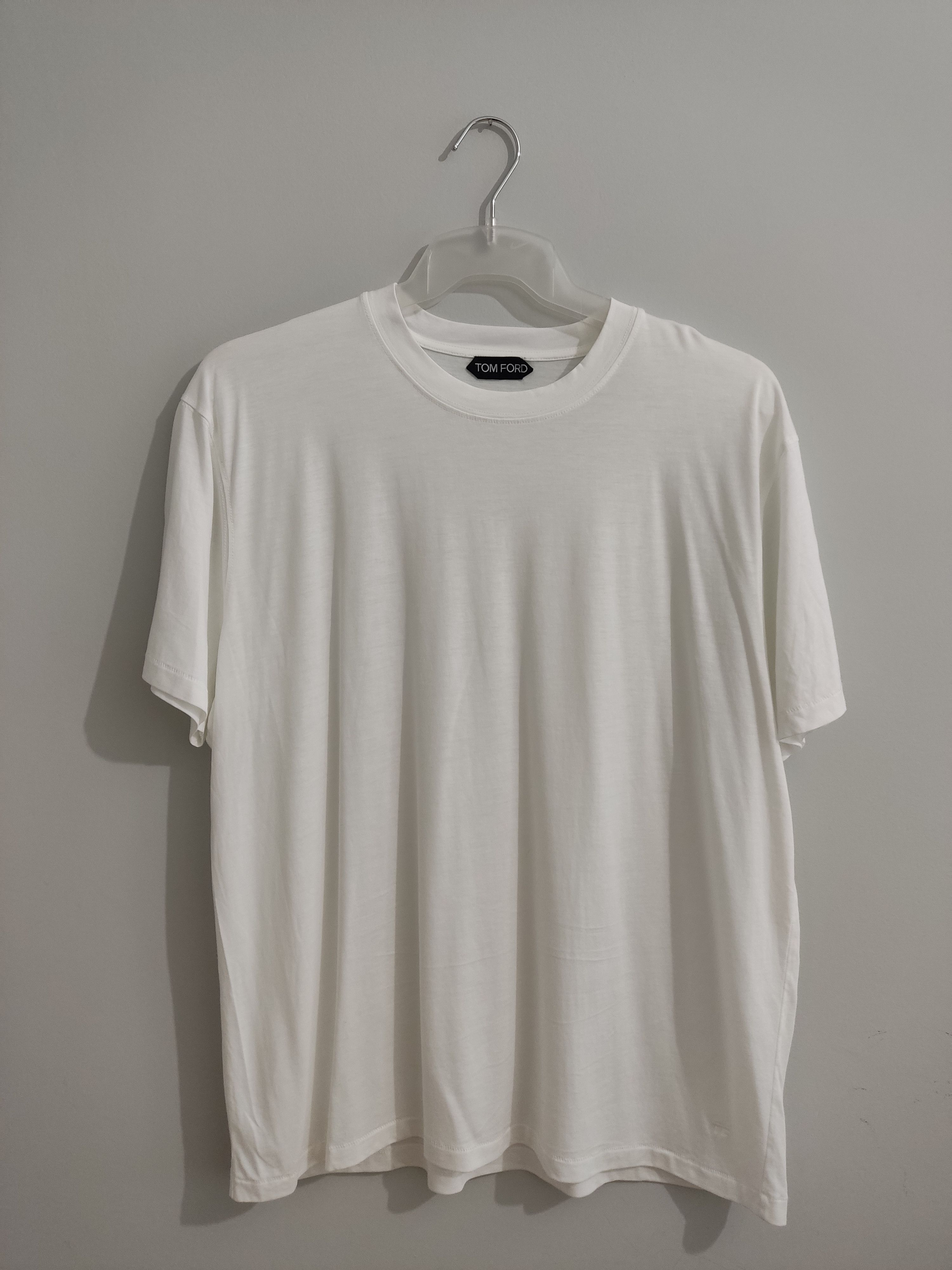 Tom Ford LYOCELL COTTON CREW NECK T-SHIRT Size US L / EU 52-54 / 3 - 1 Thumbnail