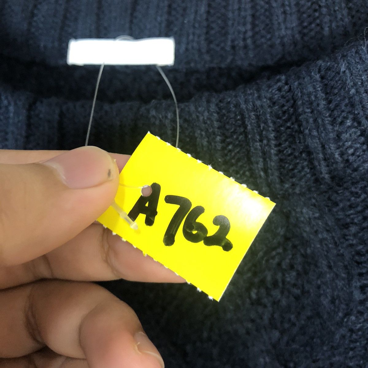 Aran Isles Knitwear × GU GU Dark Blue aran isle cable Knitwear #A762 Size S / US 4 / IT 40 - 10 Thumbnail