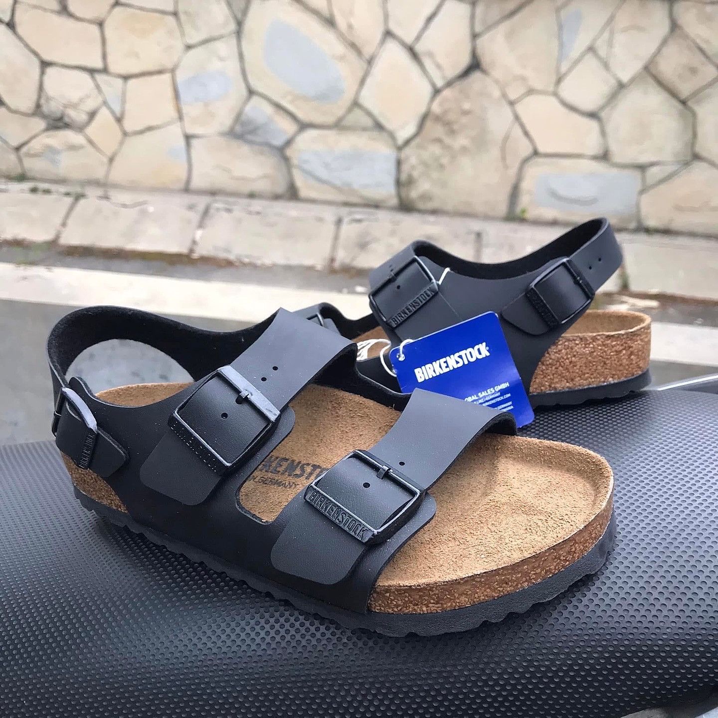 Birkenstock Birkenstock Milano Sandals 3straps Leatherman Black Leather Size US 7 / EU 40 - 7 Thumbnail
