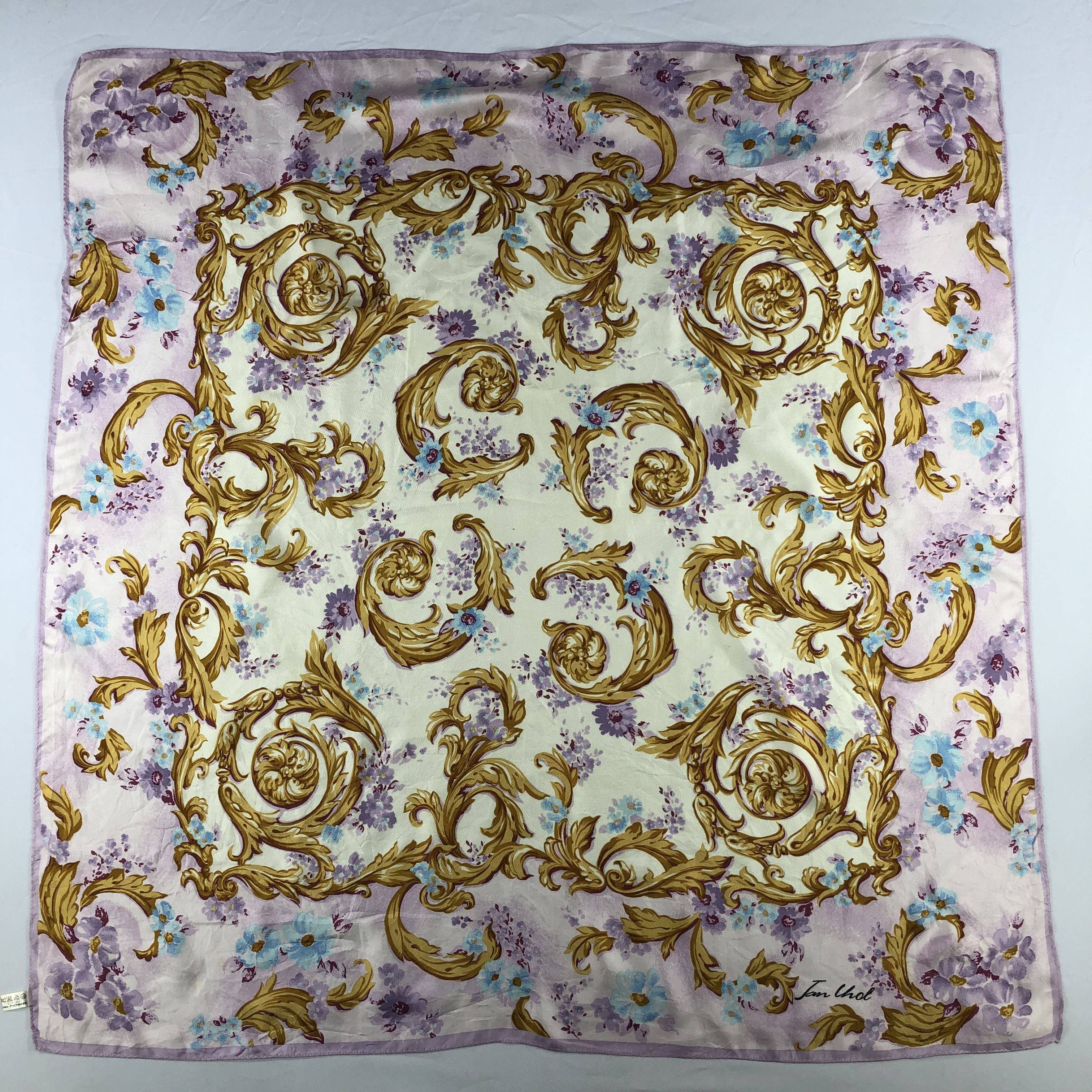 Vintage Vintage Silk Scarf Size ONE SIZE - 2 Thumbnail