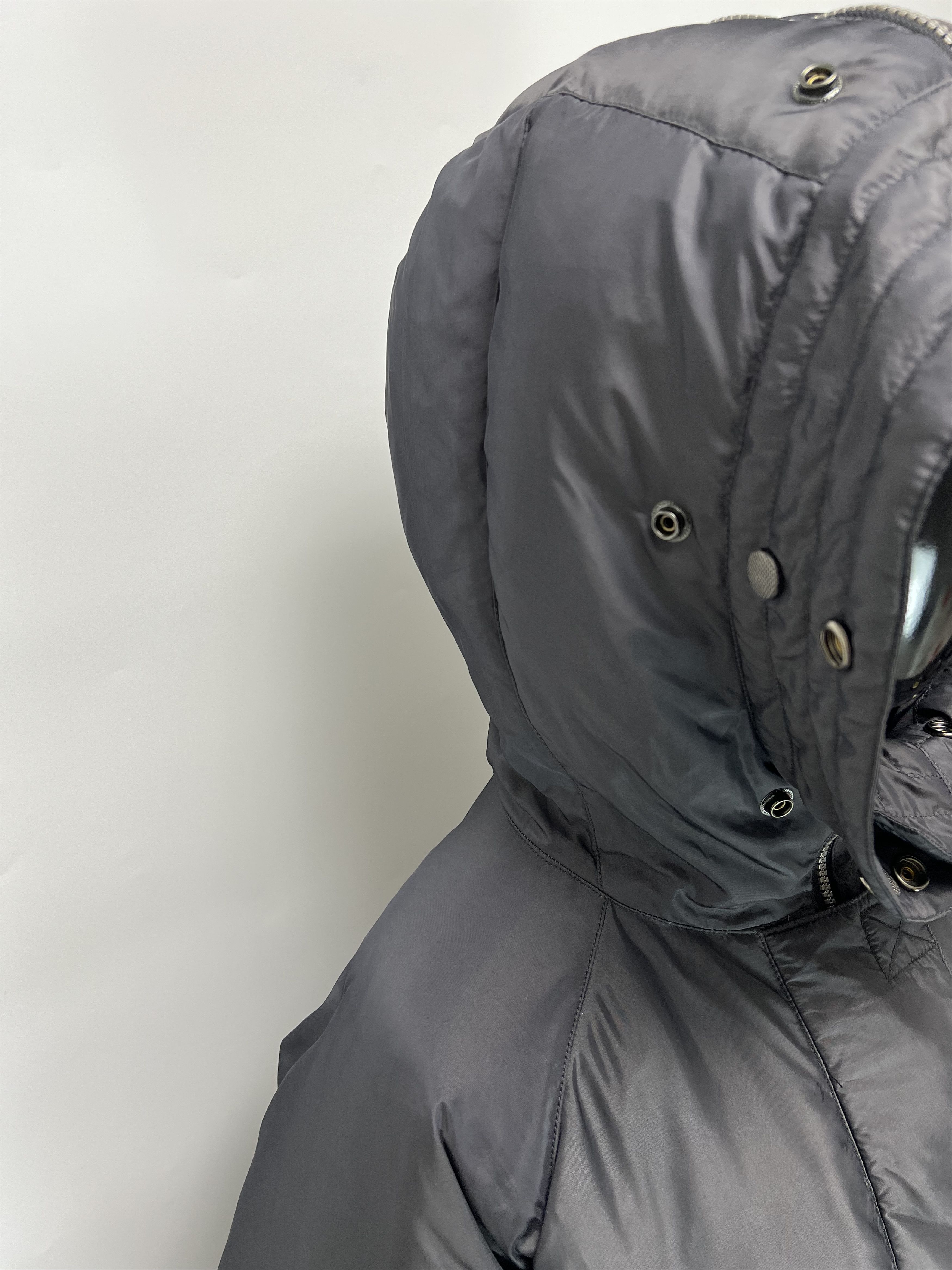 JET SET Jet Set Vintage Women's Gray Puffer Down Jacket Size L/XL Size XL / US 12-14 / IT 48-50 - 4 Thumbnail