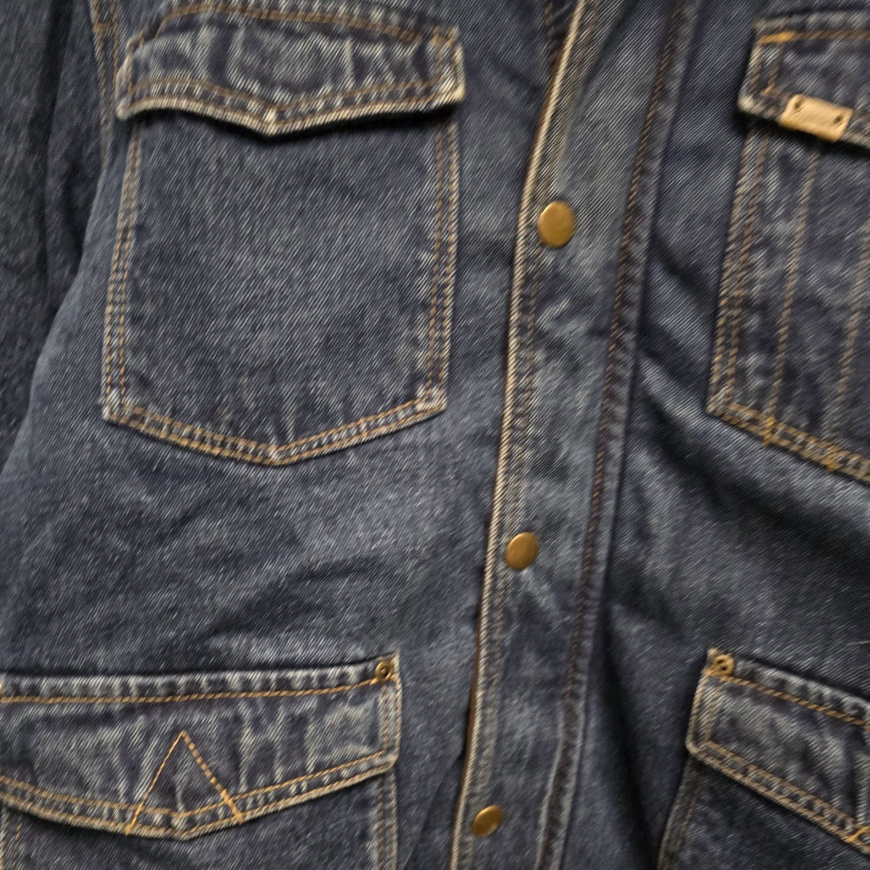 Wrangler Wrangler Denim Jacket Men’s L Blue Lined Sherpa Corduroy Collar Western 90s Jean Jacket Mens Size US L / EU 52-54 / 3 - 3 Thumbnail
