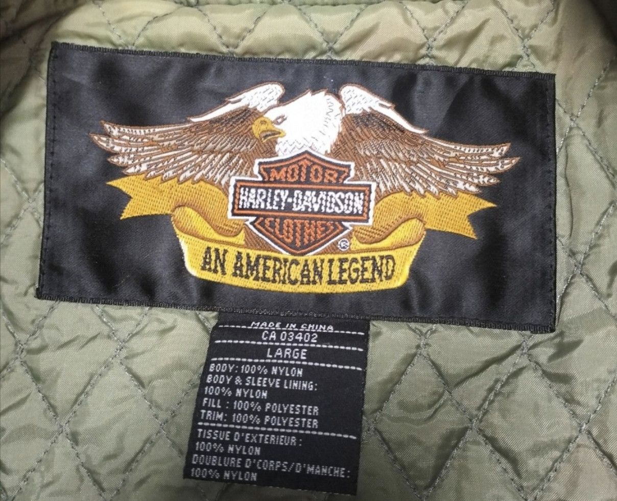Harley Davidson Vintage Harley Davidson Bomber Jacket Size US L / EU 52-54 / 3 - 3 Thumbnail