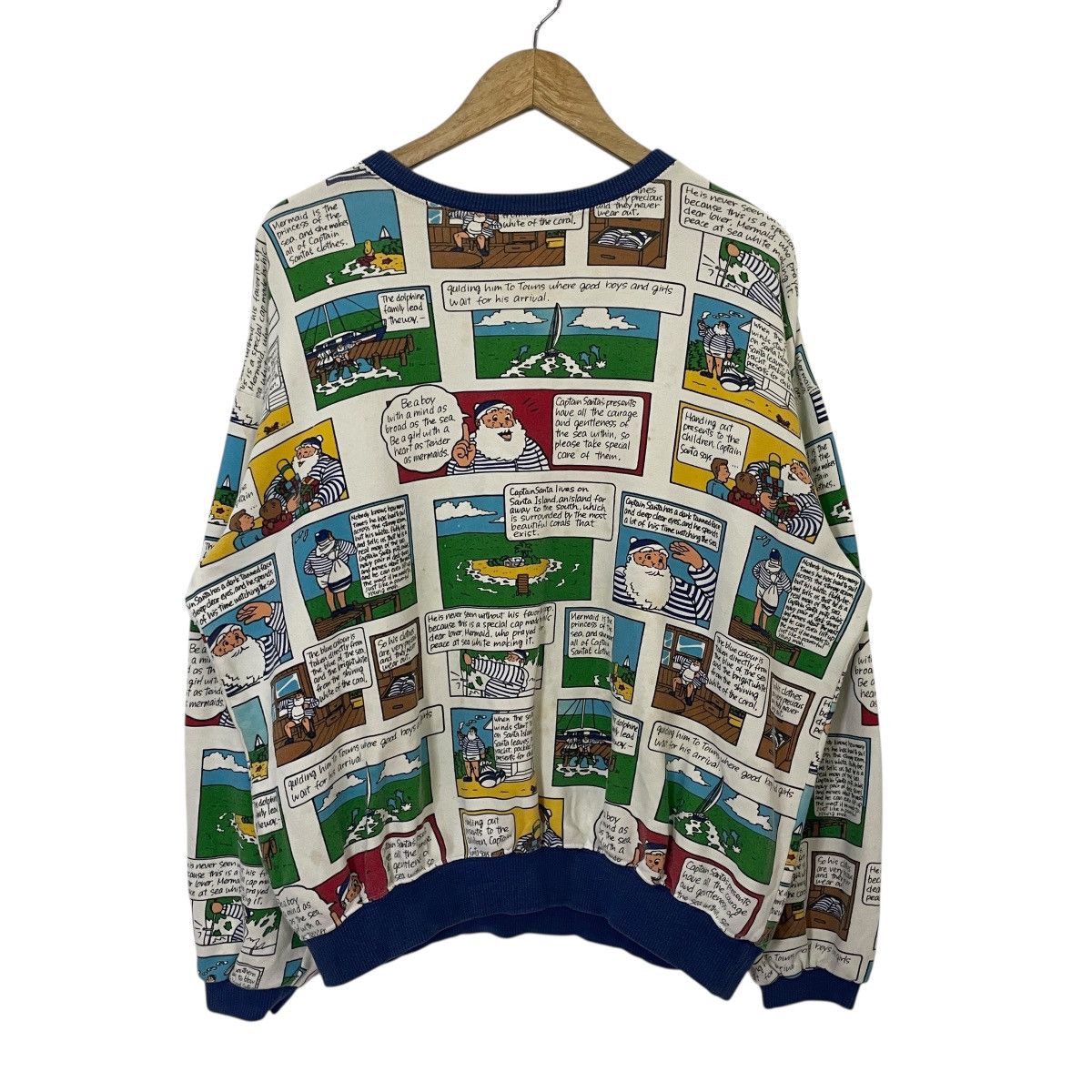 Cartoon Network Vintage 90s Captain Santa Club Sweatshirt Size US XL / EU 56 / 4 - 1 Thumbnail