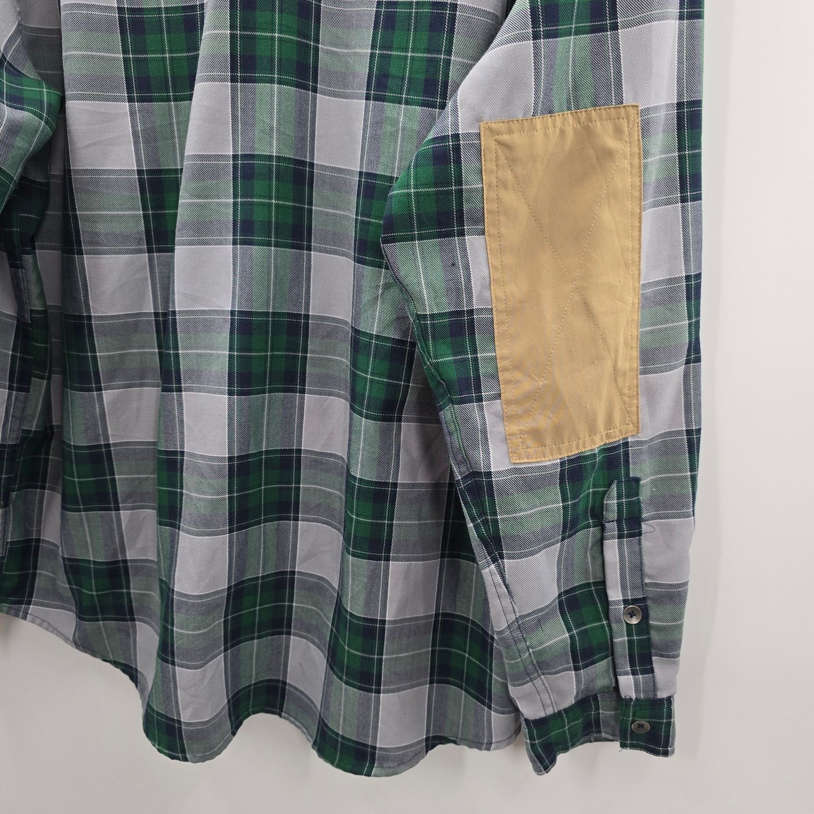 Under Armour Under Armour Green Plaid Elbow Patch Utility Shirt Large Size US L / EU 52-54 / 3 - 6 Thumbnail