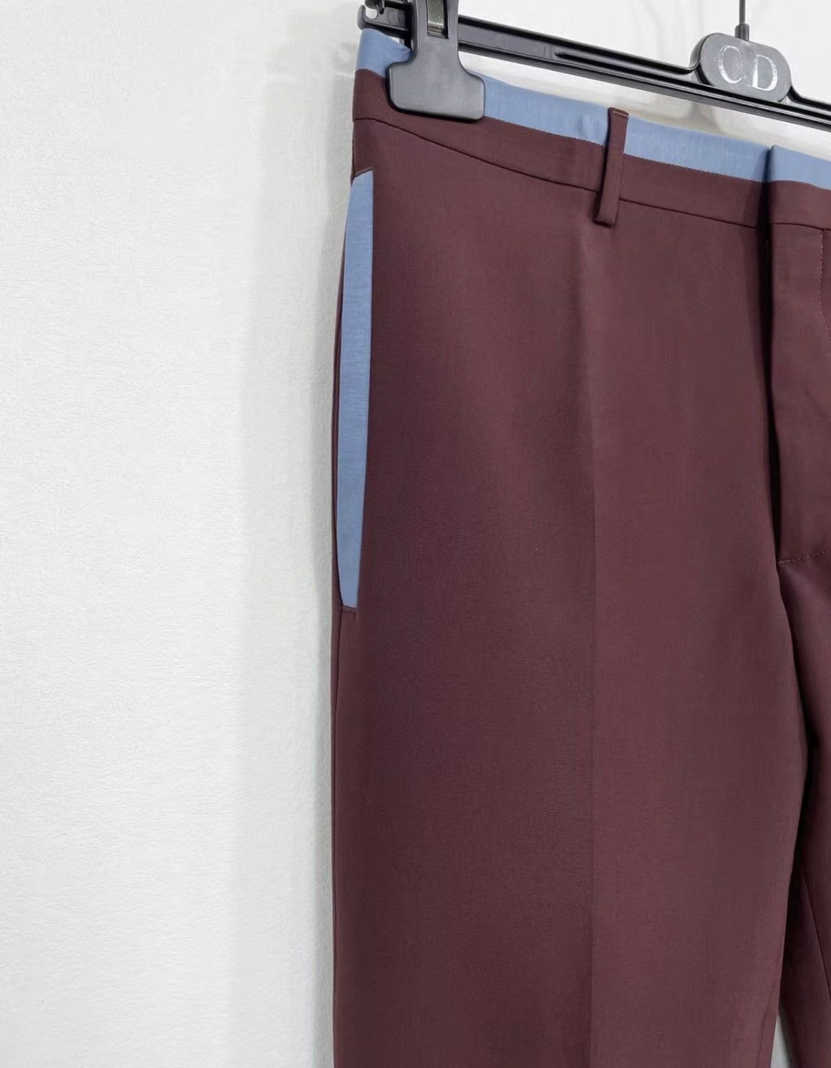 Dior Red Casual Pants with Blue Stripe Size 28 Size US 28 / EU 44 - 1 Thumbnail