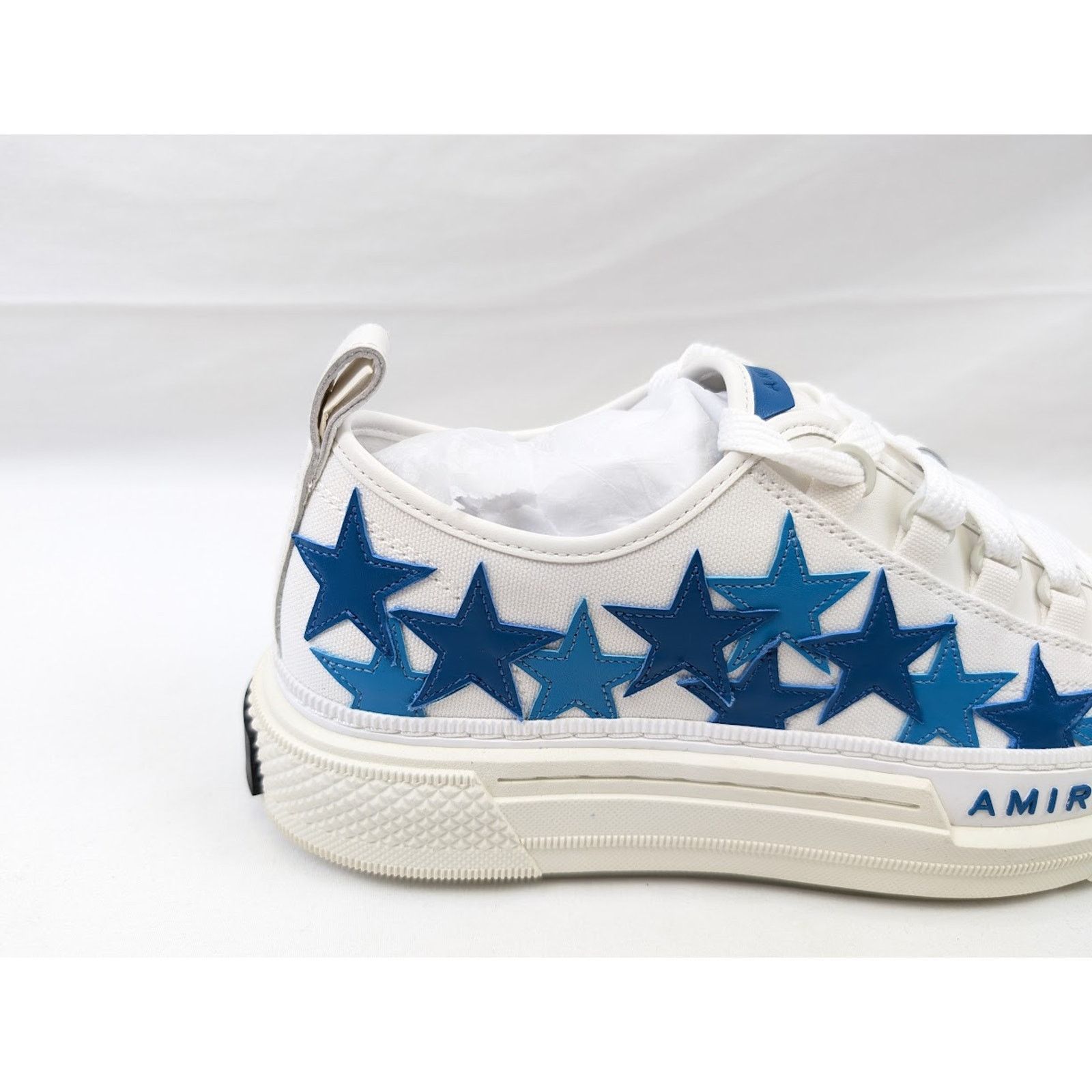Amiri o1rshd1 Stars Court Low-Top Sneakers in Blue Size US 11 / EU 44 - 3 Thumbnail
