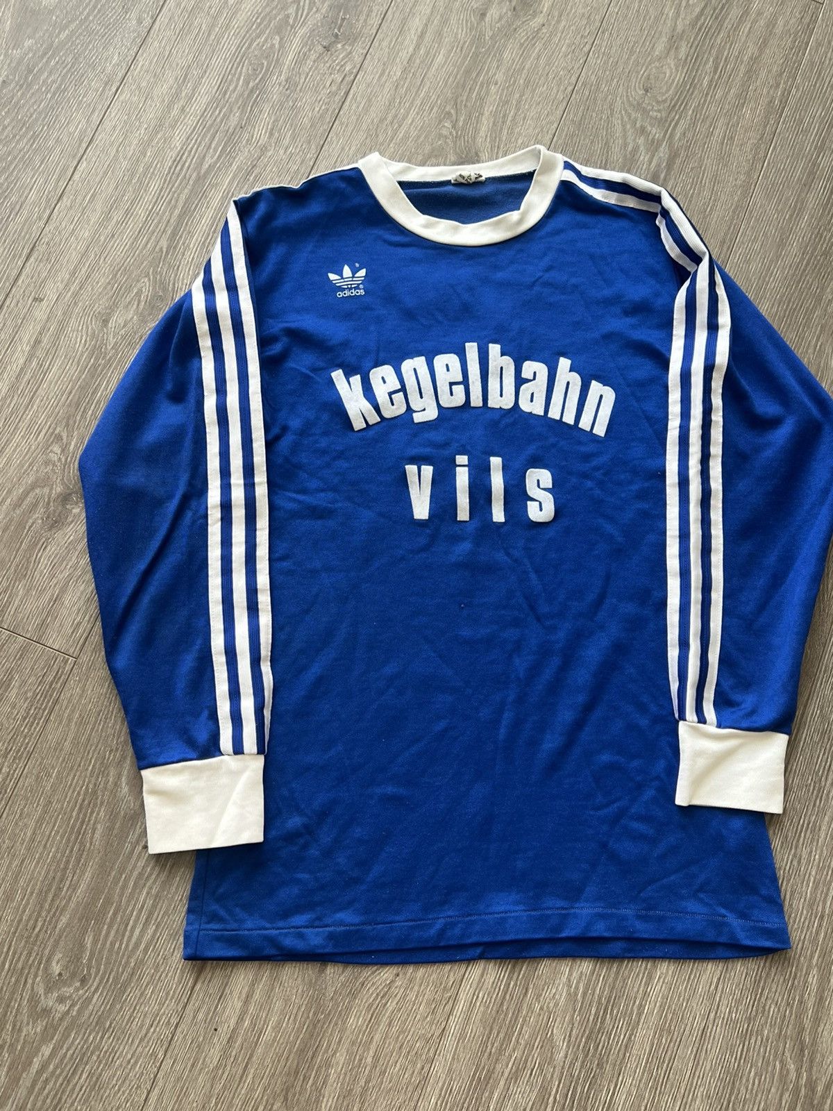 Adidas Vintage 80s Adidas Long Sleeve Jersey Made in West Germany Size US M / EU 48-50 / 2 - 2 Thumbnail