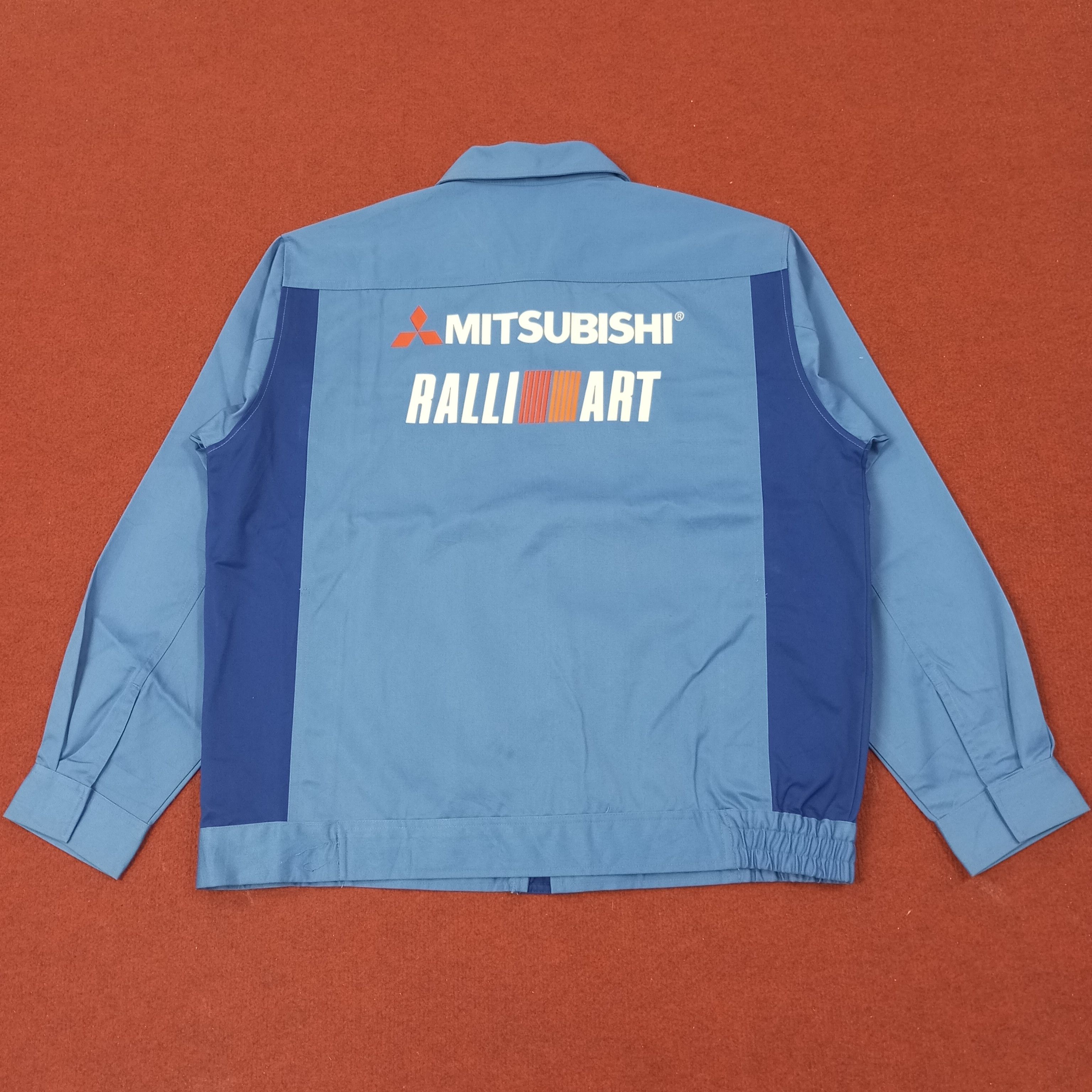 Vintage Mitsubishi Ralli Art Motorsports Custom Art Jacket c246n16 Size US L / EU 52-54 / 3 - 1 Thumbnail