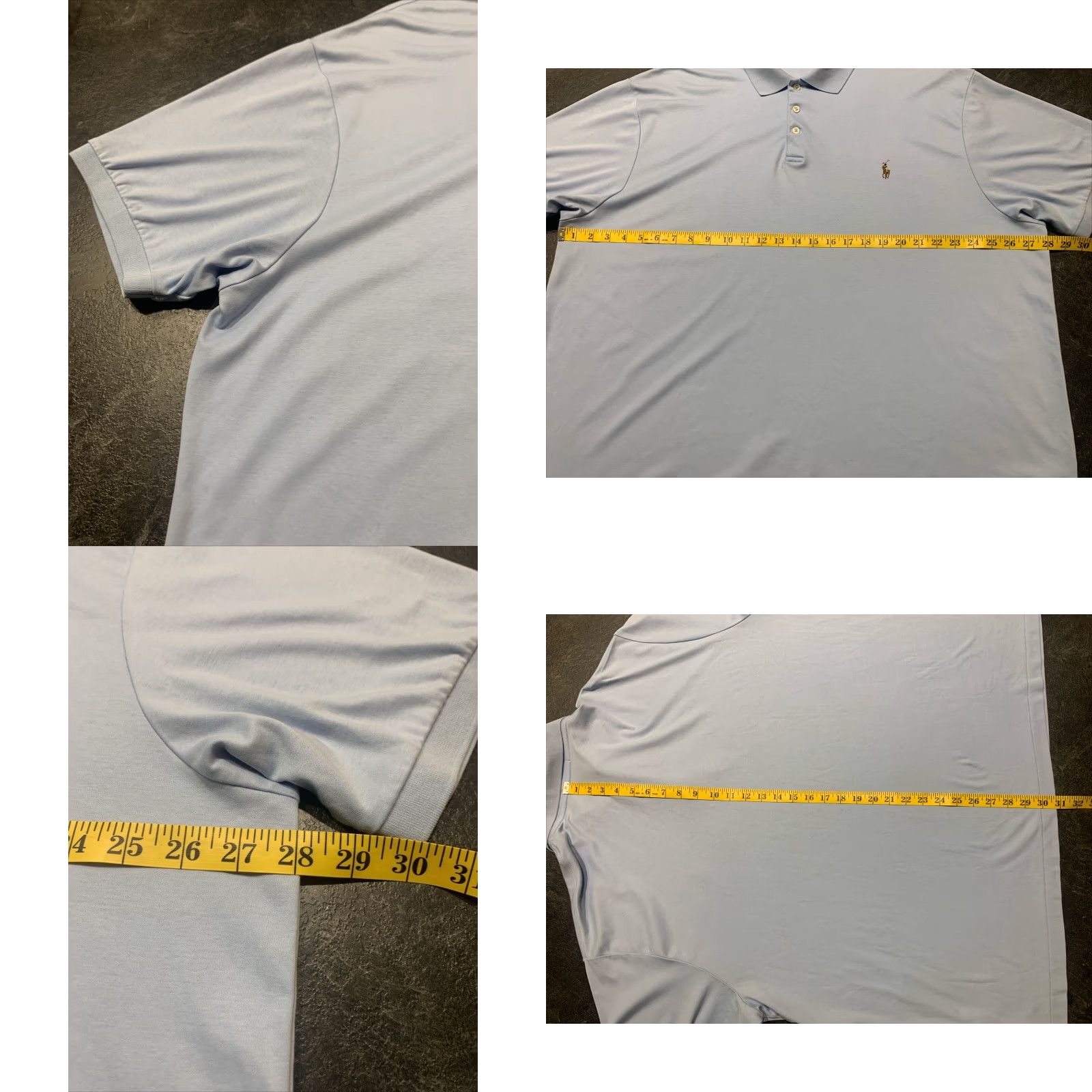 Ralph Lauren Ralph Lauren Polo Golf Shirt Mens 3XB Big & Tall Short Sleeve Cotton Knit Blue Solid Embroidered Logo Pony Vintage: No Size US XXL / EU 58 / 5 - 8 Thumbnail