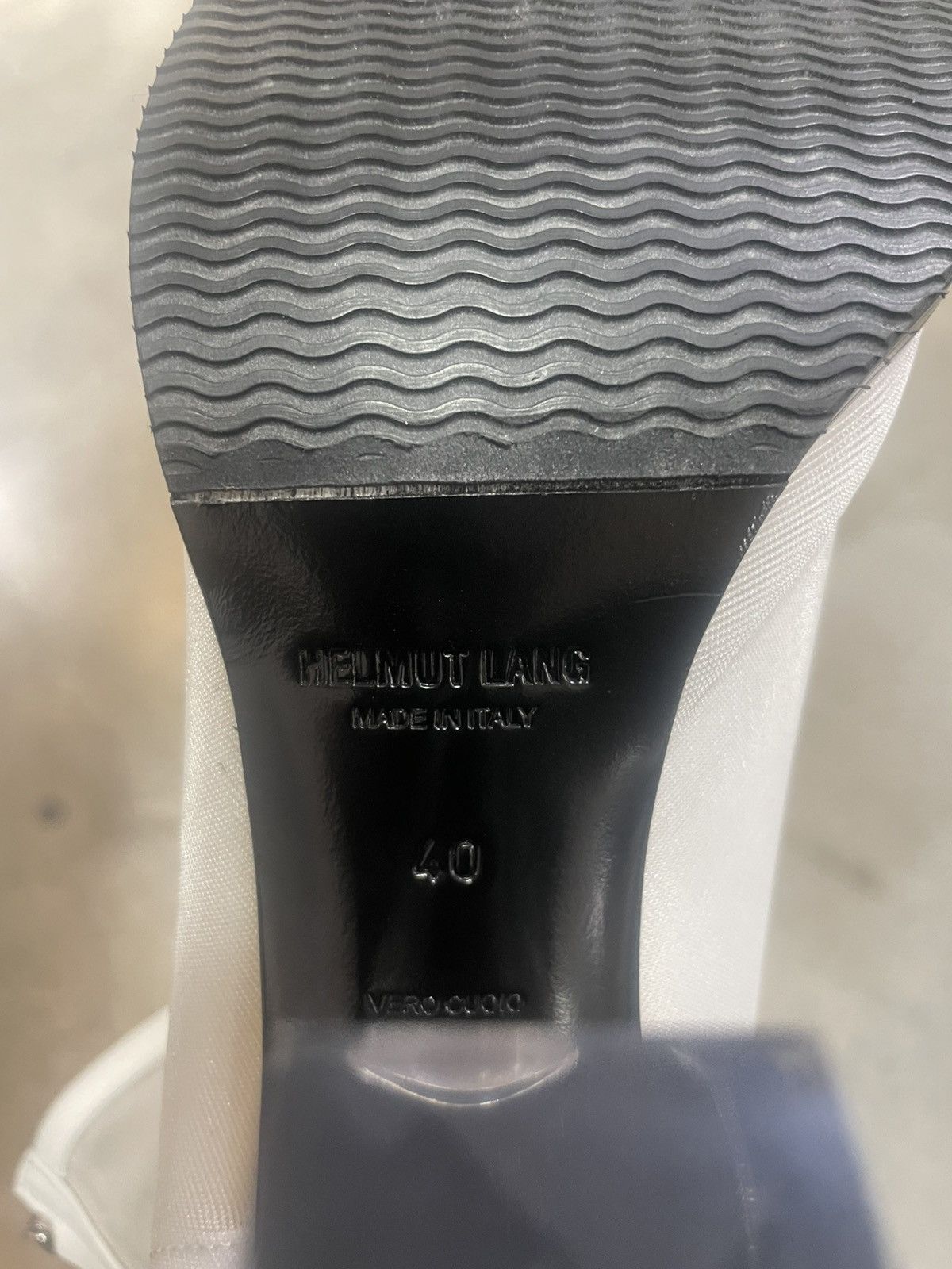 Helmut Lang FW24 Sample Helmut Lang Sheer Mesh Boot with Clear Heel Size US 10 / IT 40 - 5 Thumbnail
