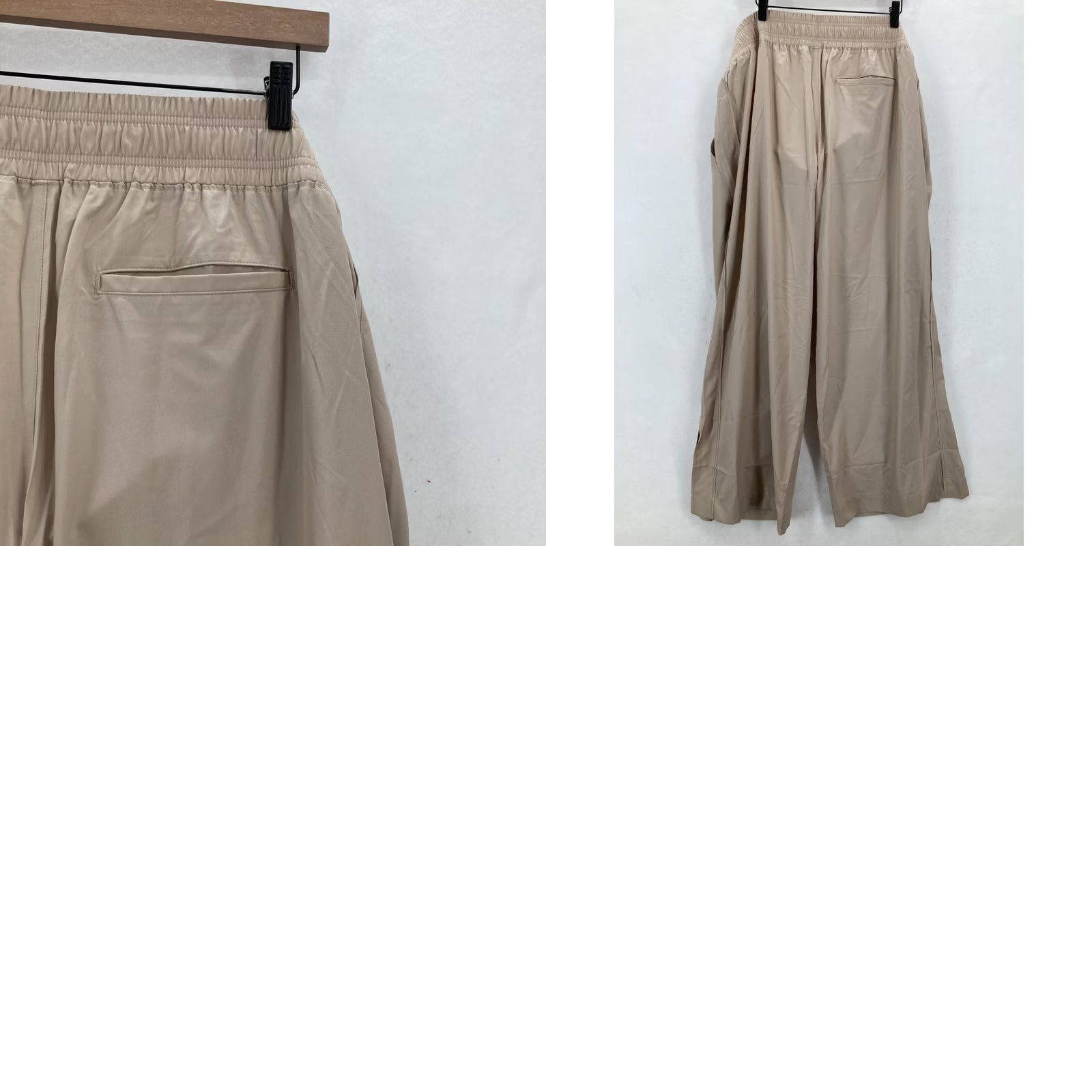 Old Navy Old Navy Active Pants Women's 2XL Pull On Wide Leg Beige Quick Dry Stretch NWT Size 28" / US 6 / IT 42 - 10 Thumbnail