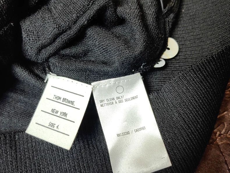 Thom Browne Thom Browne Black striped sweater Size US XL / EU 56 / 4 - 5 Thumbnail