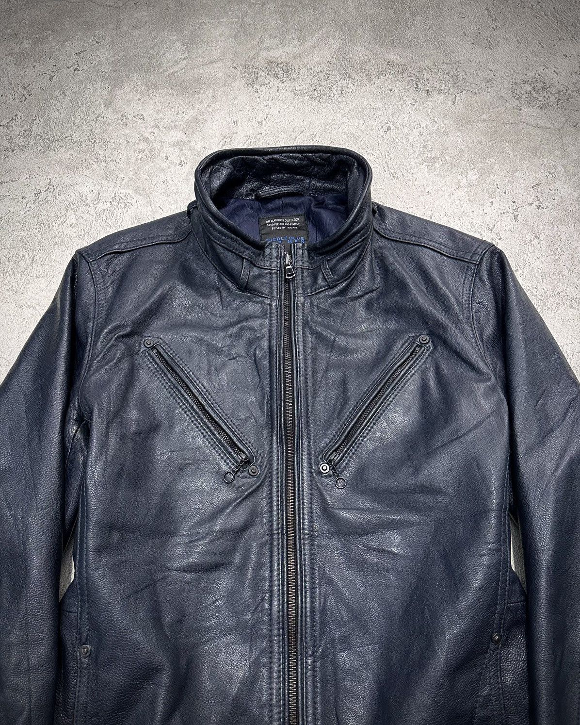 Japanese Brand Nicole Leather Riders Jacket Vkei Size US S / EU 44-46 / 1 - 2 Thumbnail