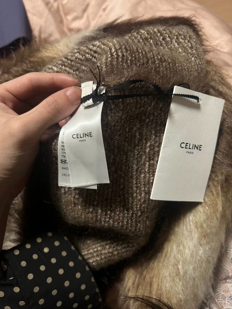 Celine Celine 22FW Brown Brushed Mohair Gradient Sweater 2501-Next Size US XS / EU 42 / 0 - 6 Thumbnail
