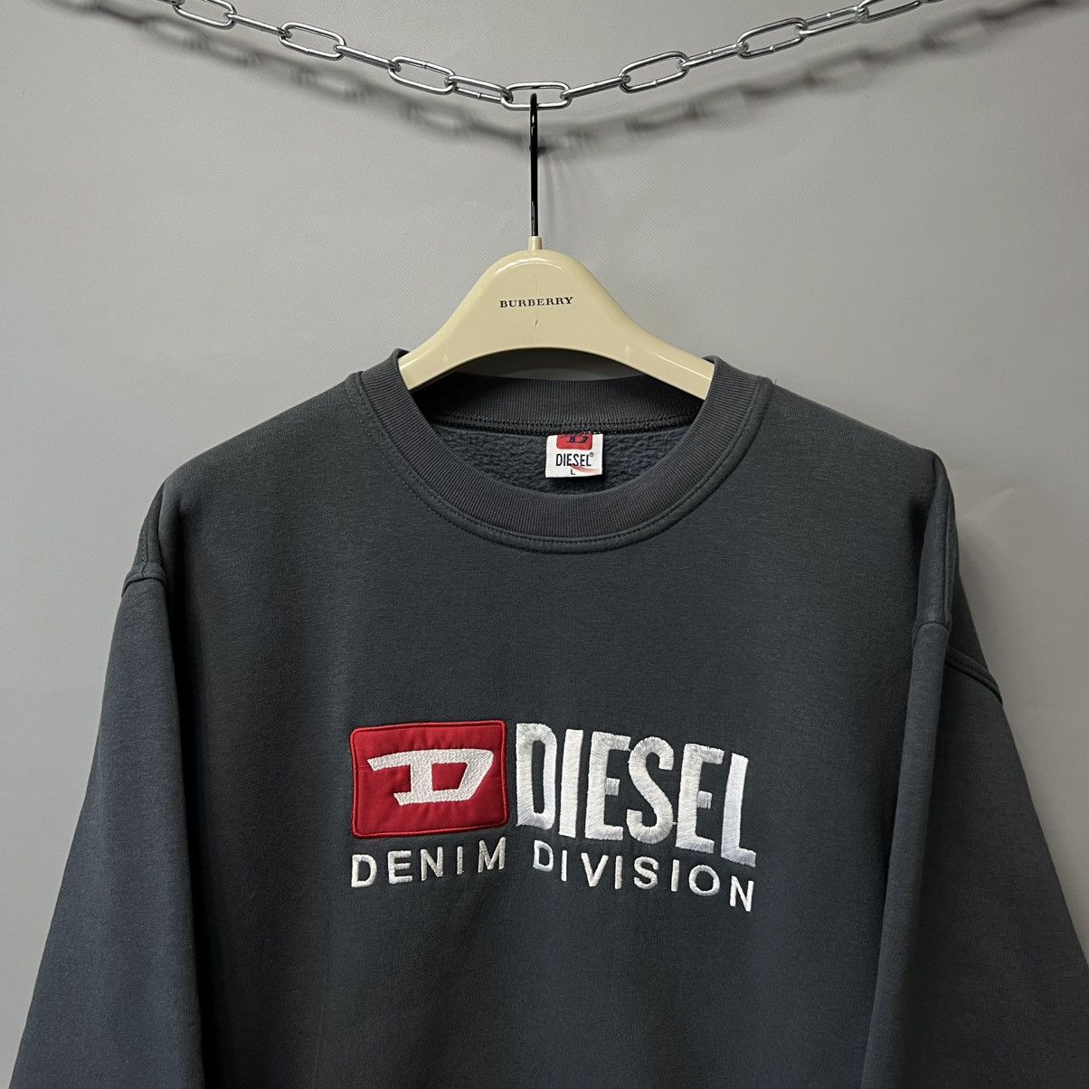 Diesel Diesel Vintage sweatshirt Y2k big logo Size US L / EU 52-54 / 3 - 2 Thumbnail
