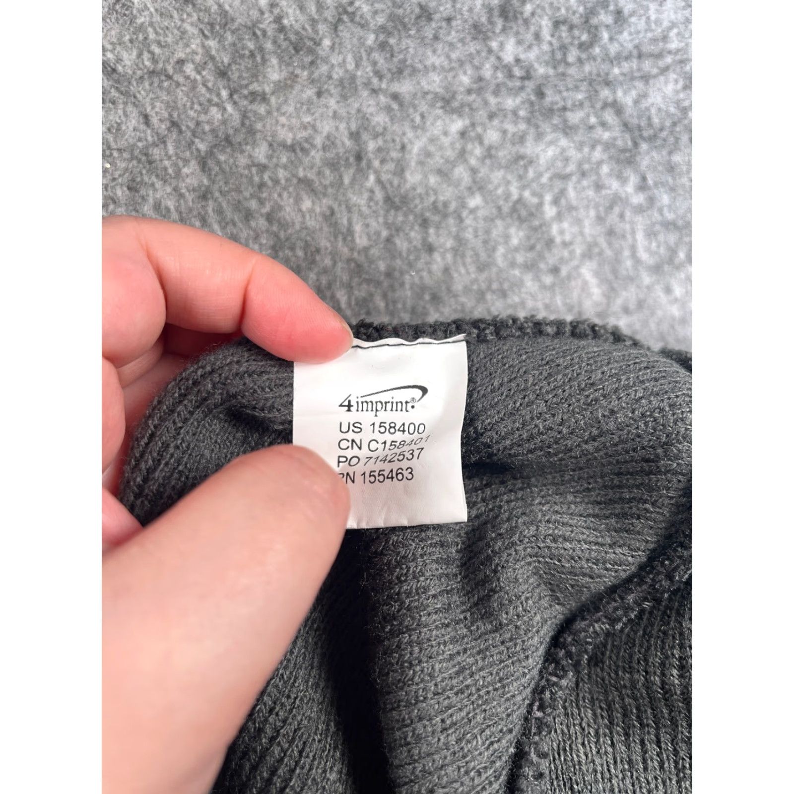 Vintage Crossland Yampa Valley Bank Beanie Toque Adult One Size Gray Knit Acrylic Embroidered Beanie Size ONE SIZE - 7 Thumbnail