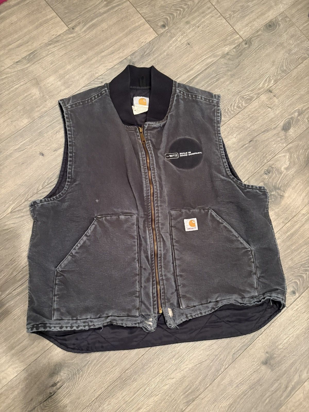 Carhartt × Vintage Vintage Carhartt Vest Tattered Size US XL / EU 56 / 4 - 1 Thumbnail