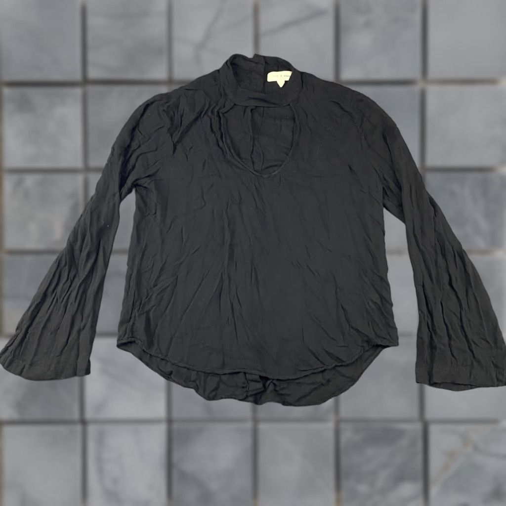 CLOT cloth & stone Shirt Womens Small Keyhole Long Sleeve Button Back C1669-534-302 Size S / US 4 / IT 40 - 1 Thumbnail