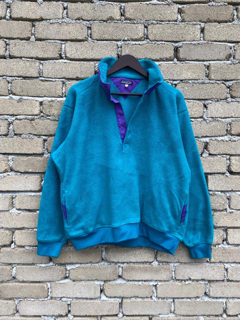 Patagonia Vintage Patagonia Fleece Jacket Half Button Made In Canada Size US L / EU 52-54 / 3 - 2 Thumbnail