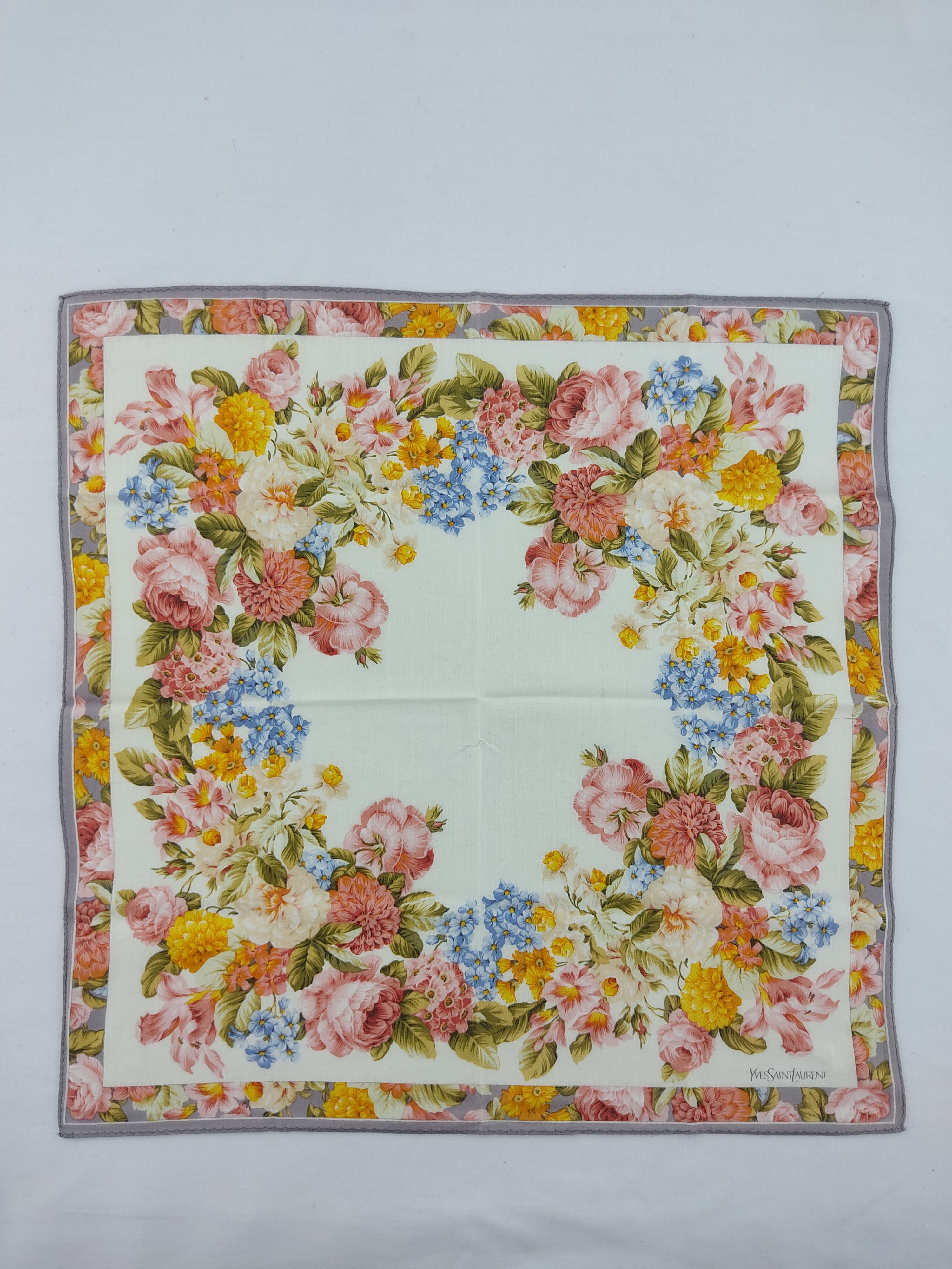 Vintage × Yves Saint Laurent Vintage Yves Saint Laurent Handkerchief / Neckwear / Bandana Size ONE SIZE - 3 Thumbnail