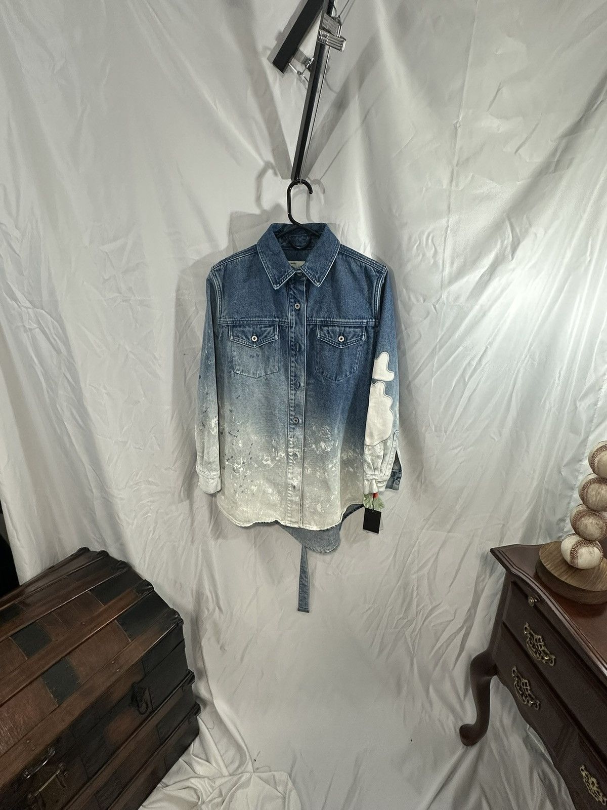 Off-White Off White Denim Shirt Size US M / EU 48-50 / 2 - 1 Thumbnail